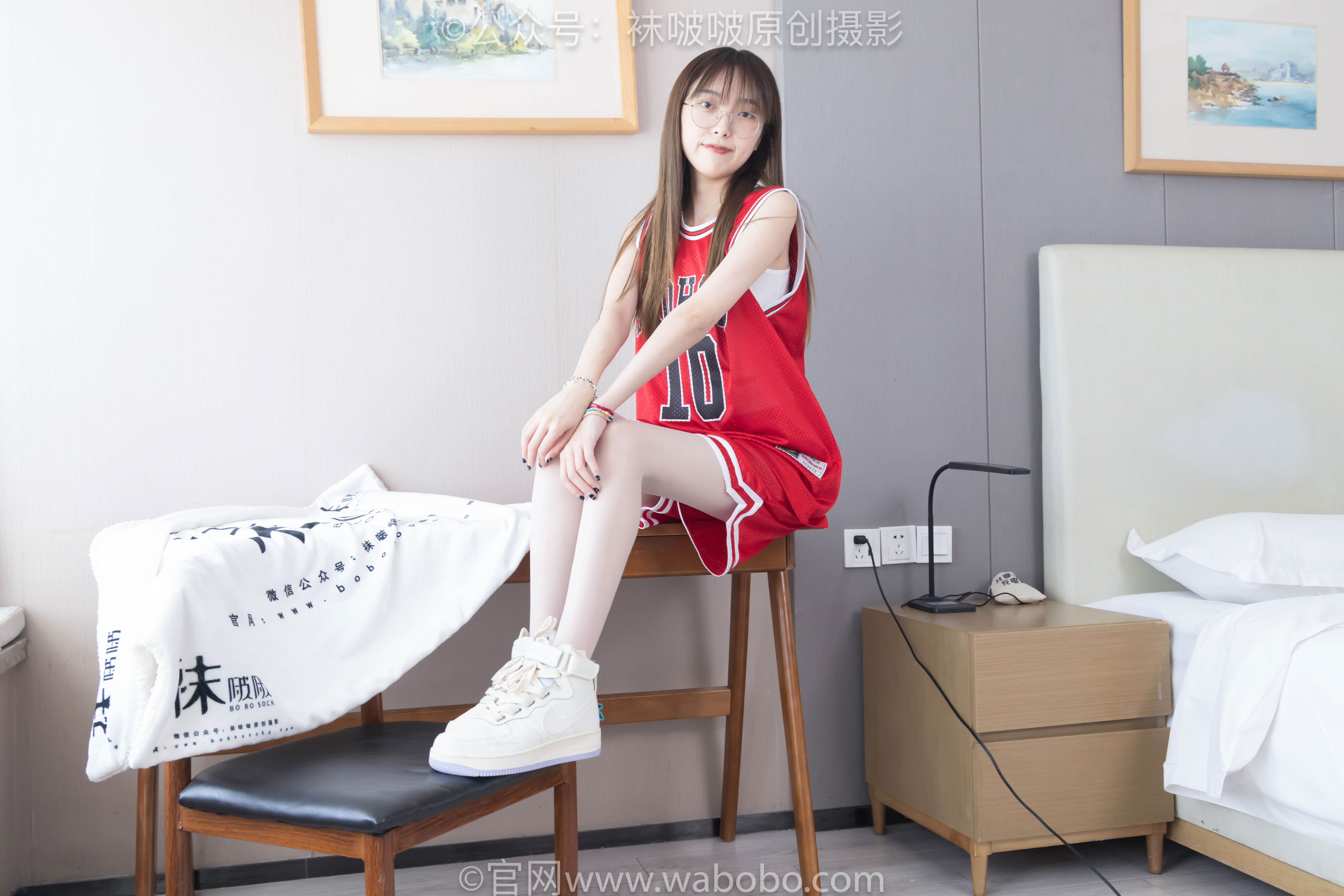 BoBoSocks袜啵啵 No.644 稚予 - 板鞋、拖鞋、薄白丝、五指薄灰丝/(147P)
