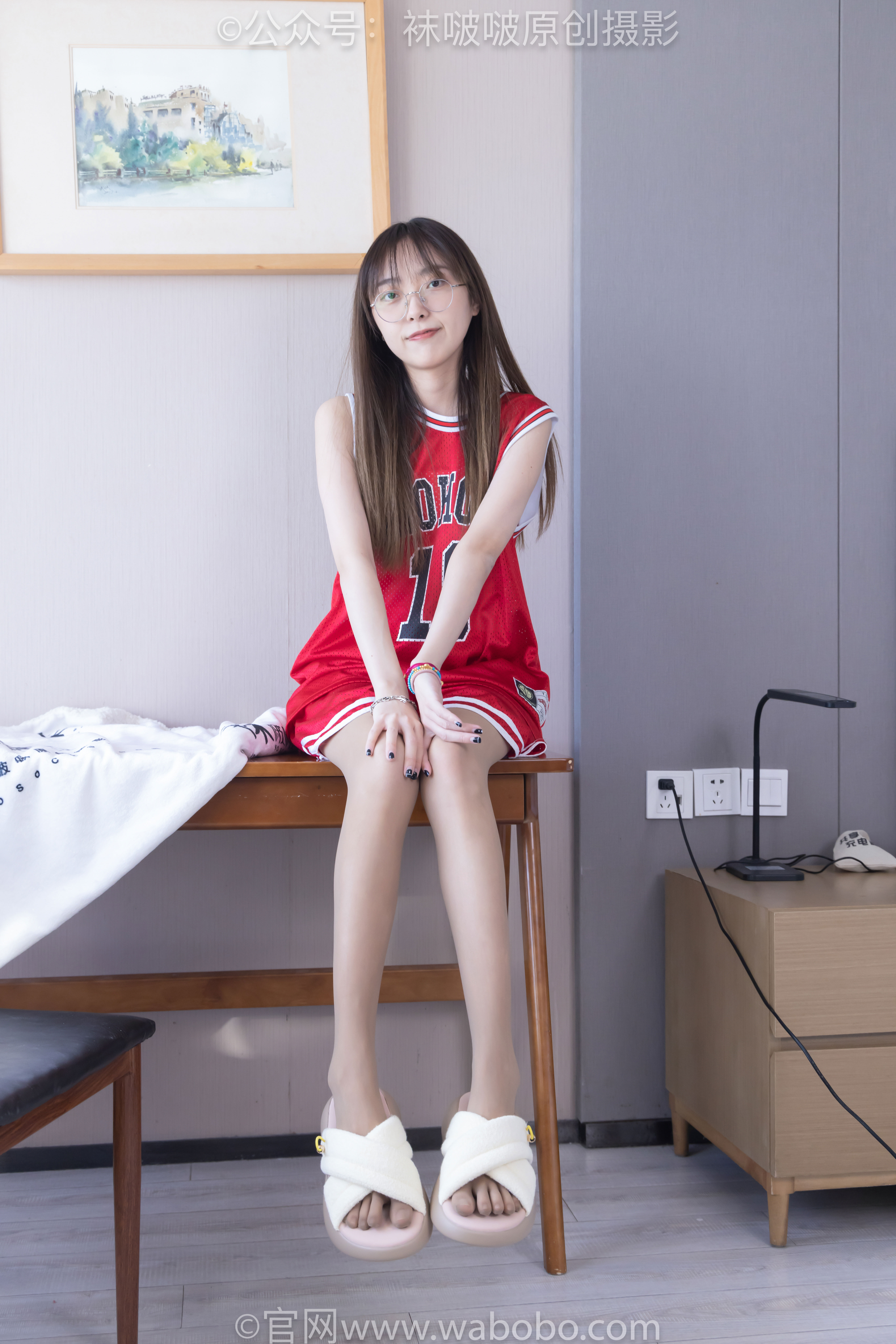 BoBoSocks袜啵啵 No.644 稚予 - 板鞋、拖鞋、薄白丝、五指薄灰丝/(147P)