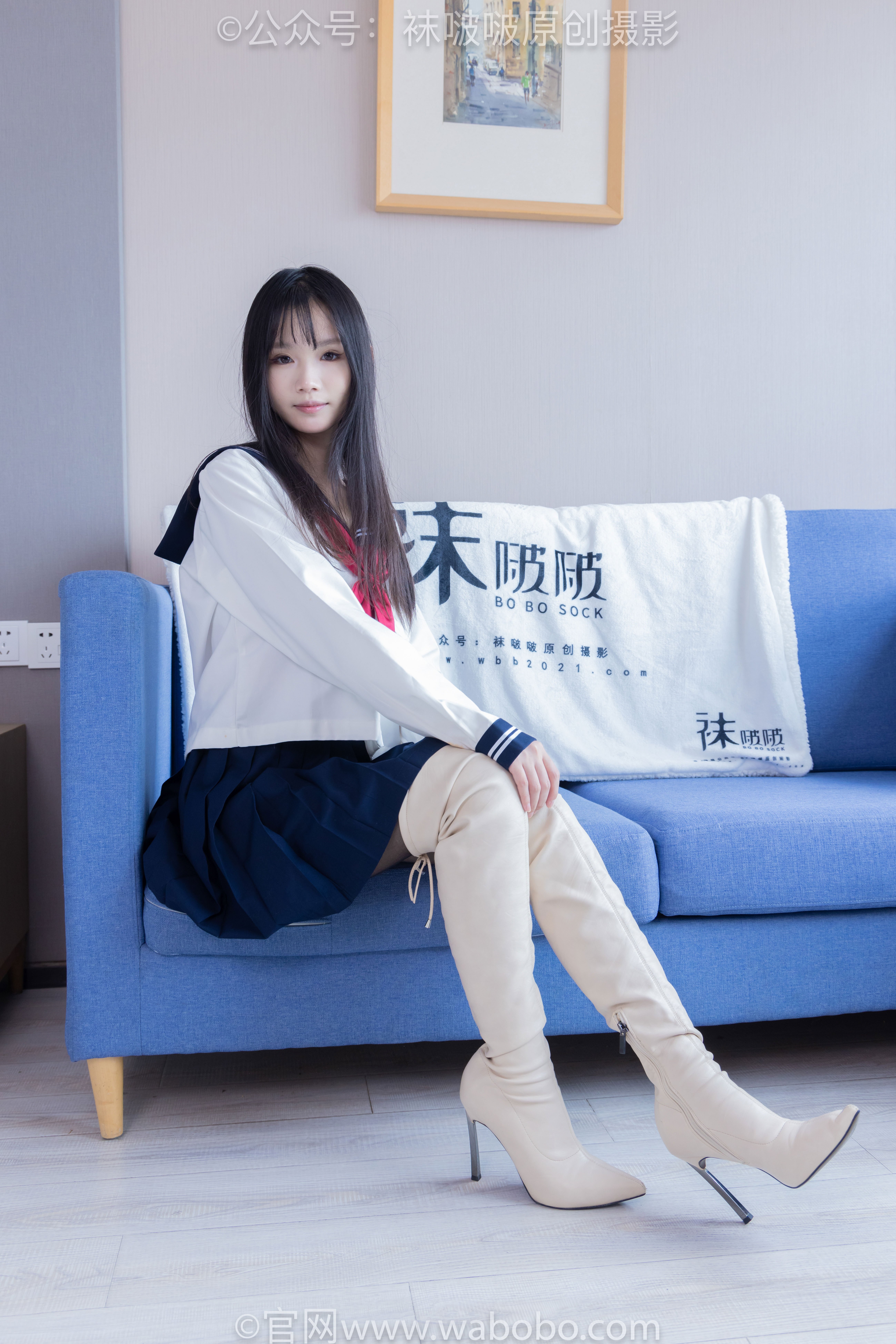 BoBoSocks袜啵啵 No.642 甜甜圈 - 过膝靴、板鞋、白棉袜、薄黑丝/(152P)