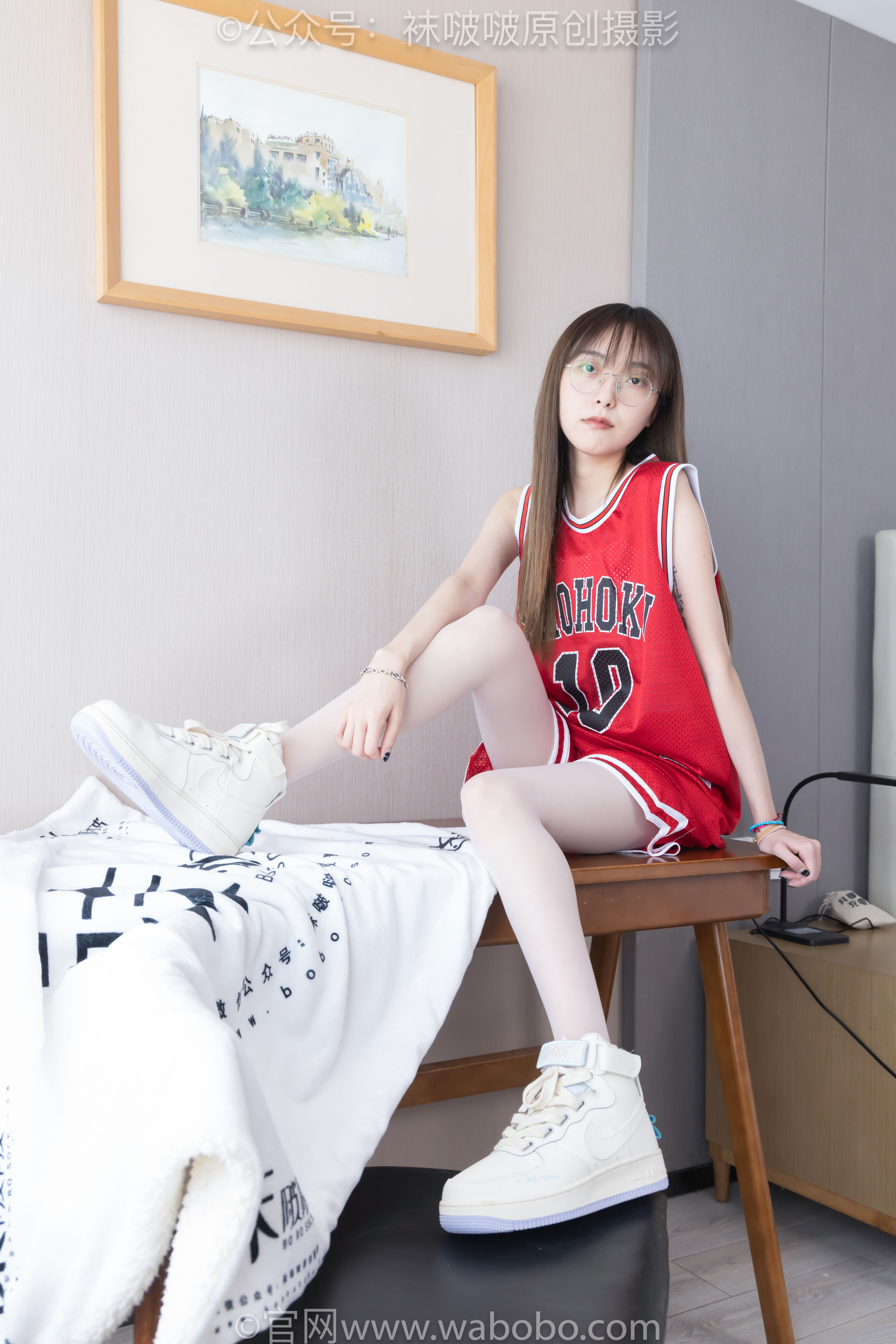 BoBoSocks袜啵啵 No.644 稚予 - 板鞋、拖鞋、薄白丝、五指薄灰丝/(147P)
