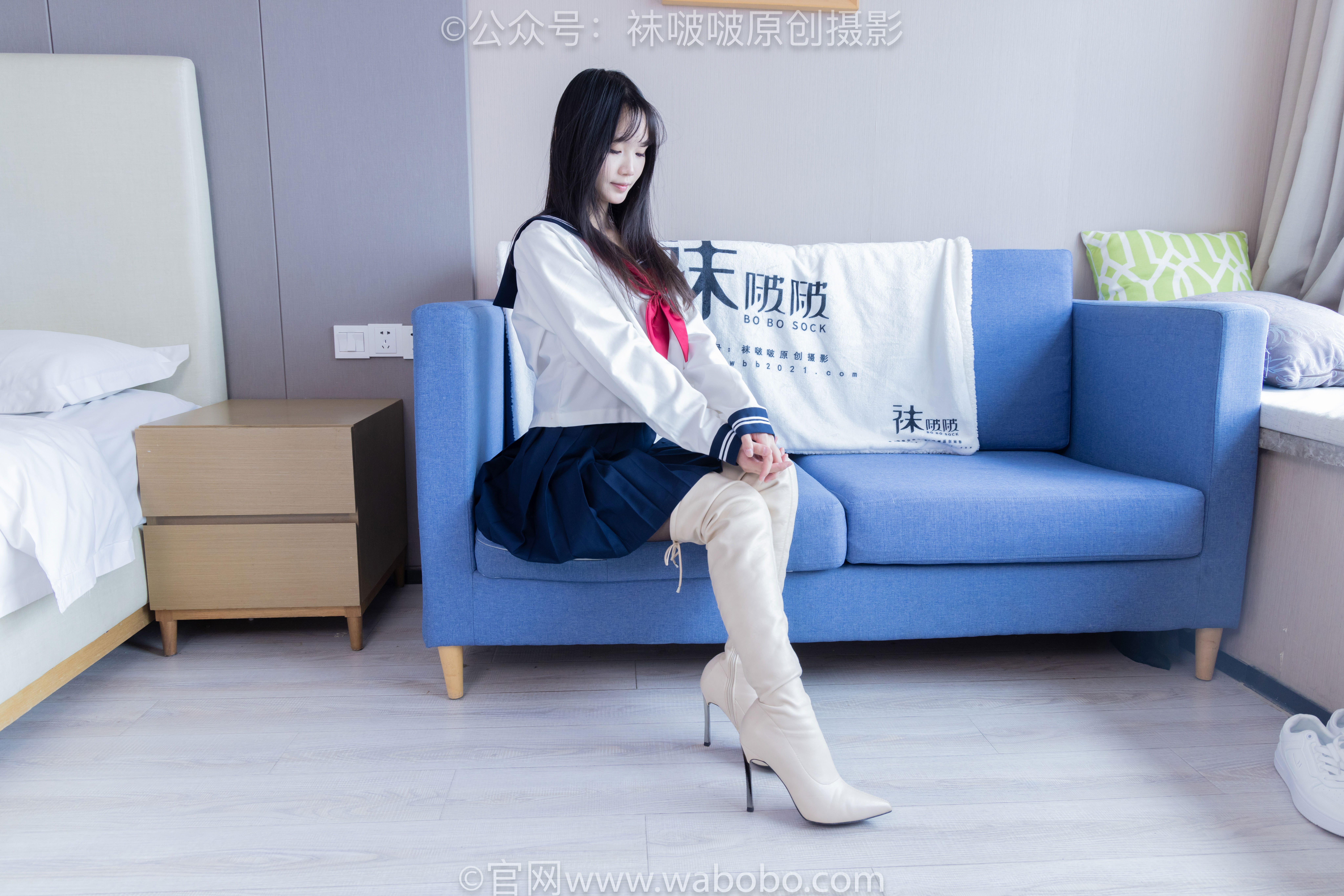 BoBoSocks袜啵啵 No.642 甜甜圈 - 过膝靴、板鞋、白棉袜、薄黑丝/(152P)