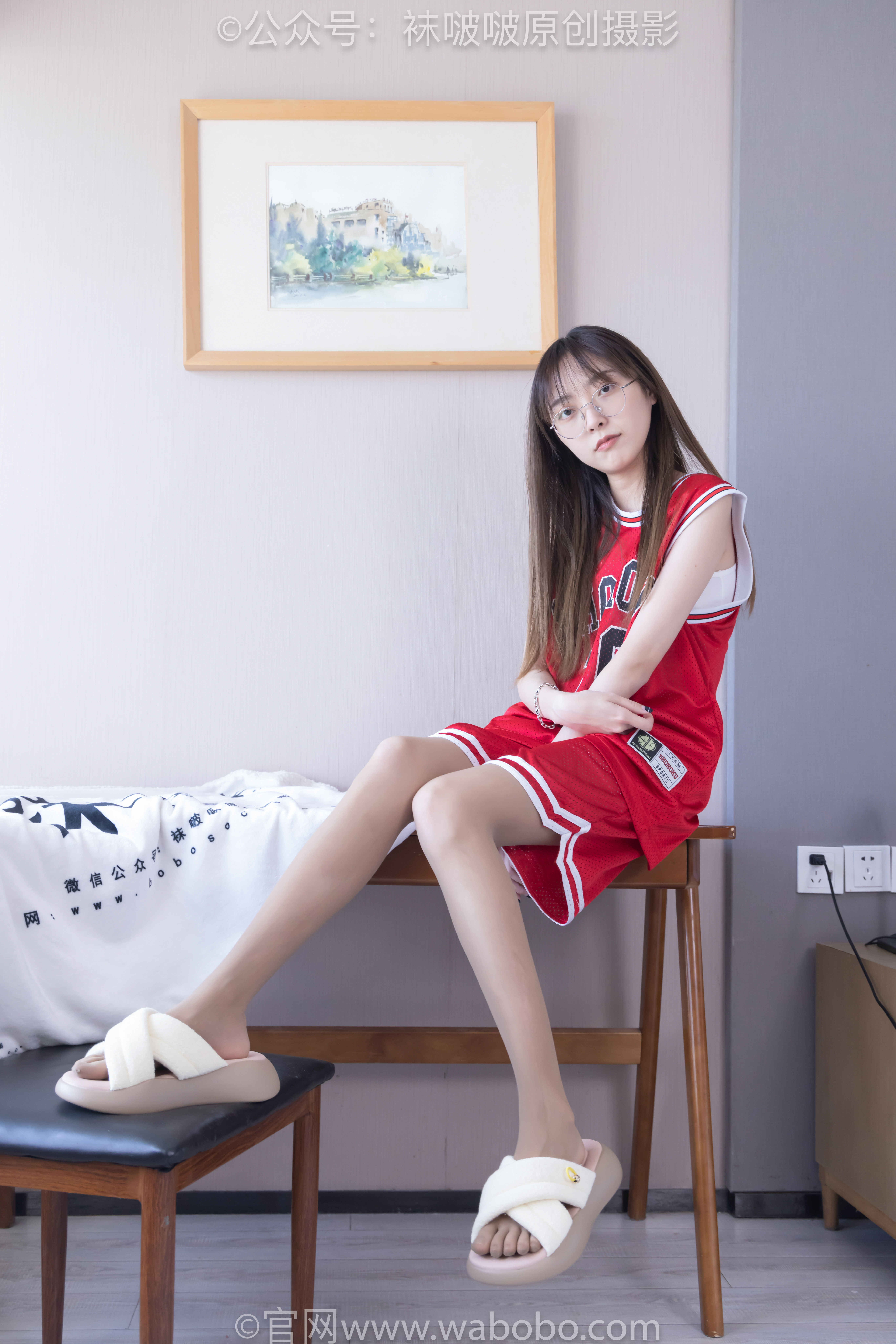 BoBoSocks袜啵啵 No.644 稚予 - 板鞋、拖鞋、薄白丝、五指薄灰丝/(147P)