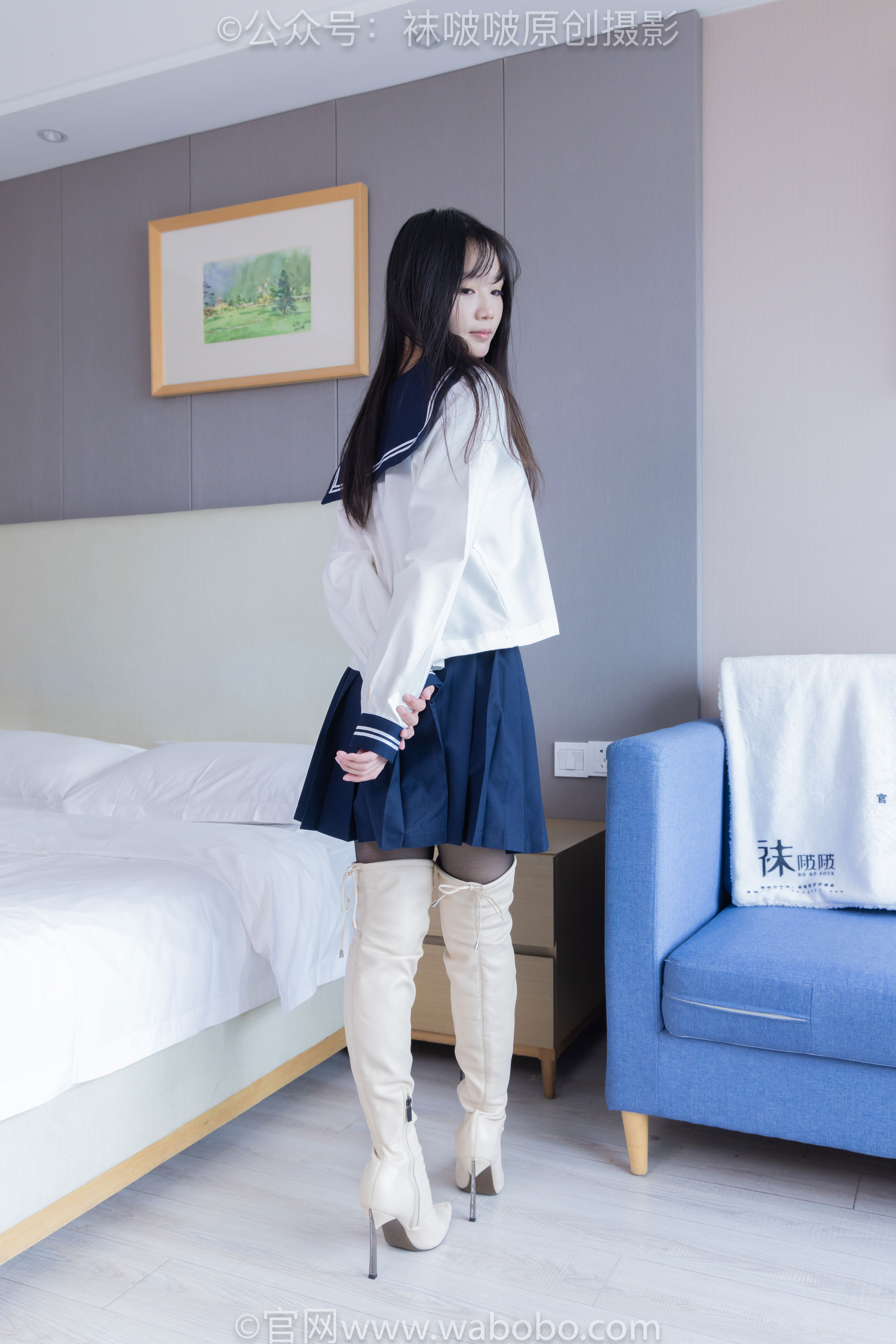 BoBoSocks袜啵啵 No.642 甜甜圈 - 过膝靴、板鞋、白棉袜、薄黑丝/(152P)
