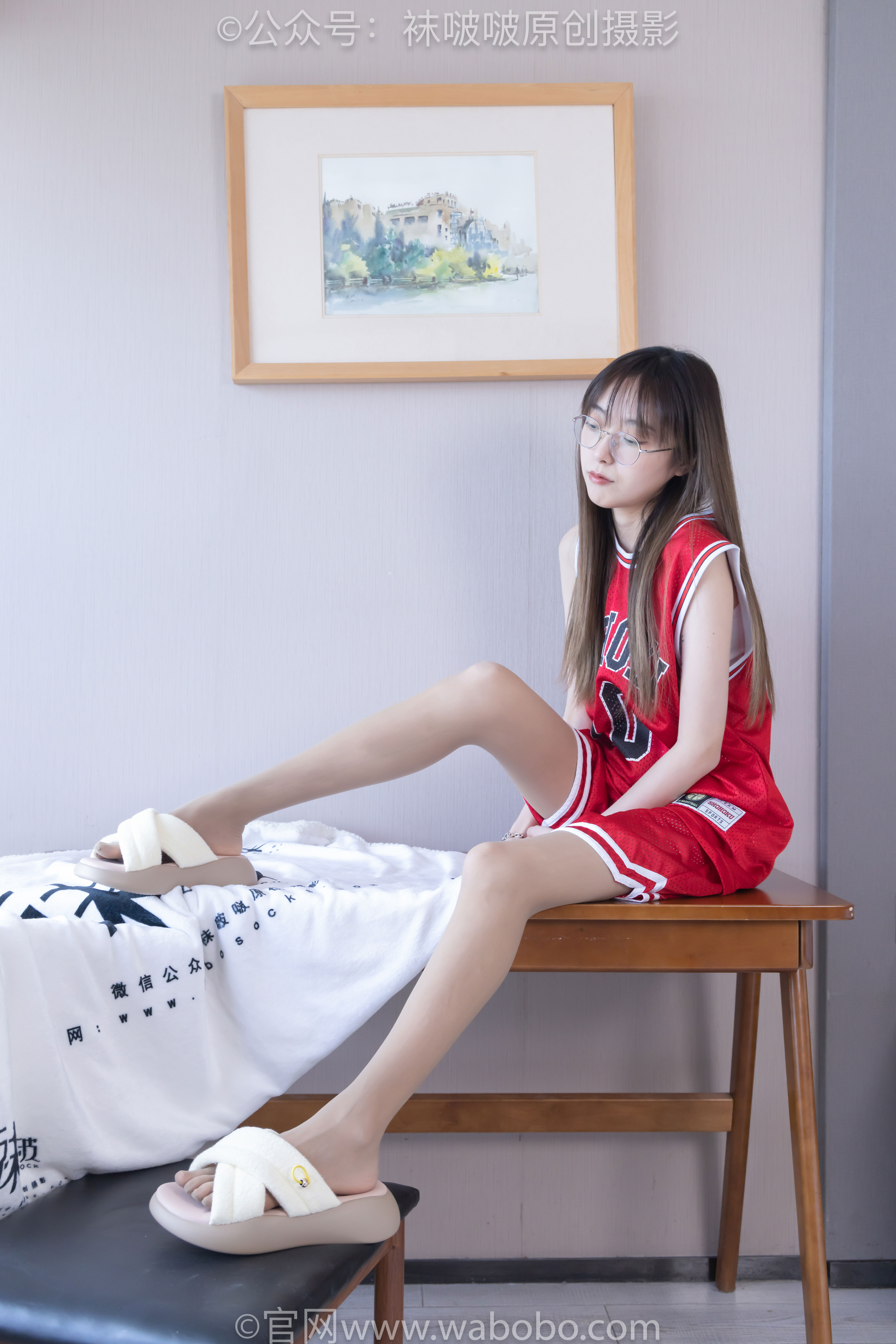 BoBoSocks袜啵啵 No.644 稚予 - 板鞋、拖鞋、薄白丝、五指薄灰丝/(147P)