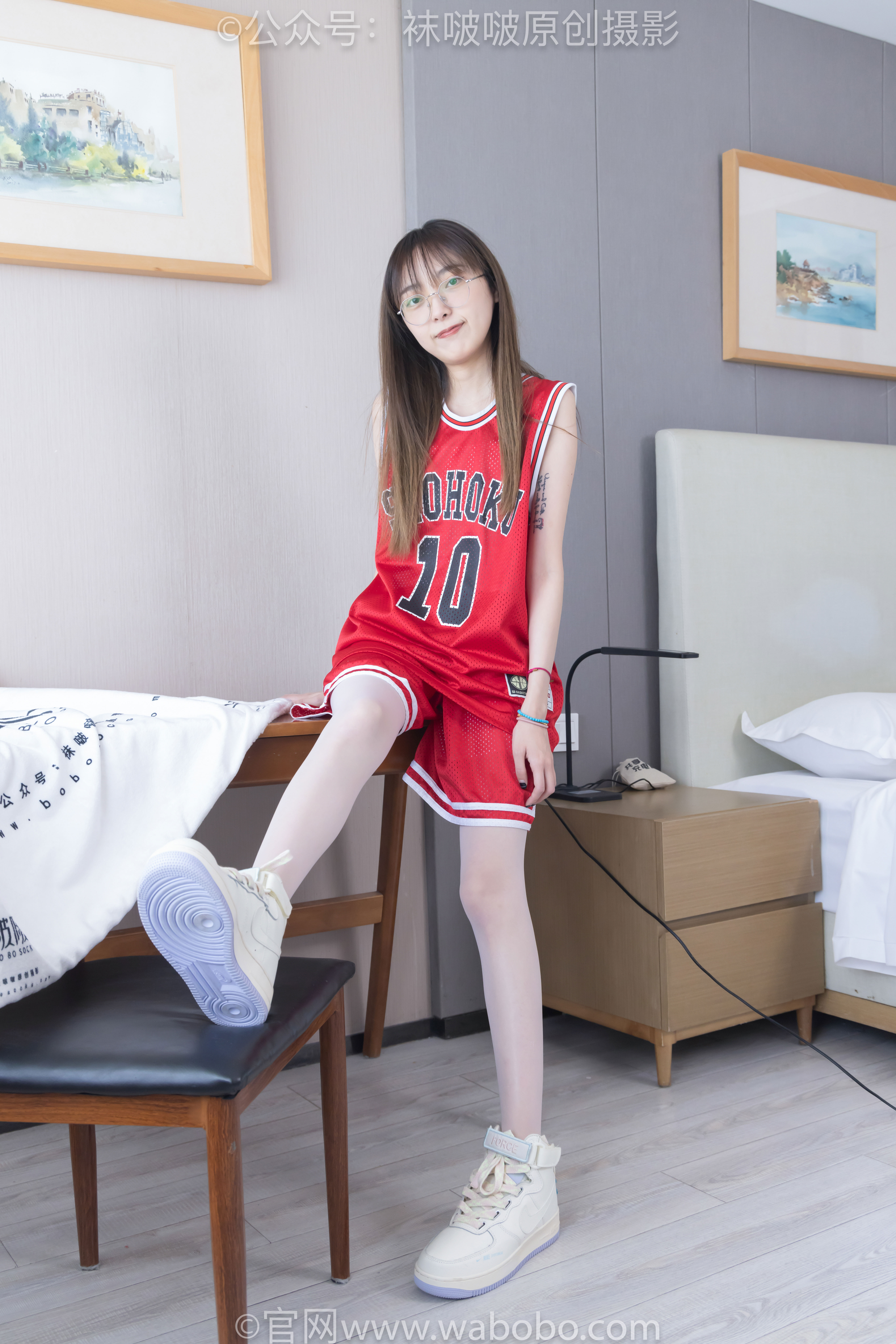 BoBoSocks袜啵啵 No.644 稚予 - 板鞋、拖鞋、薄白丝、五指薄灰丝/(147P)