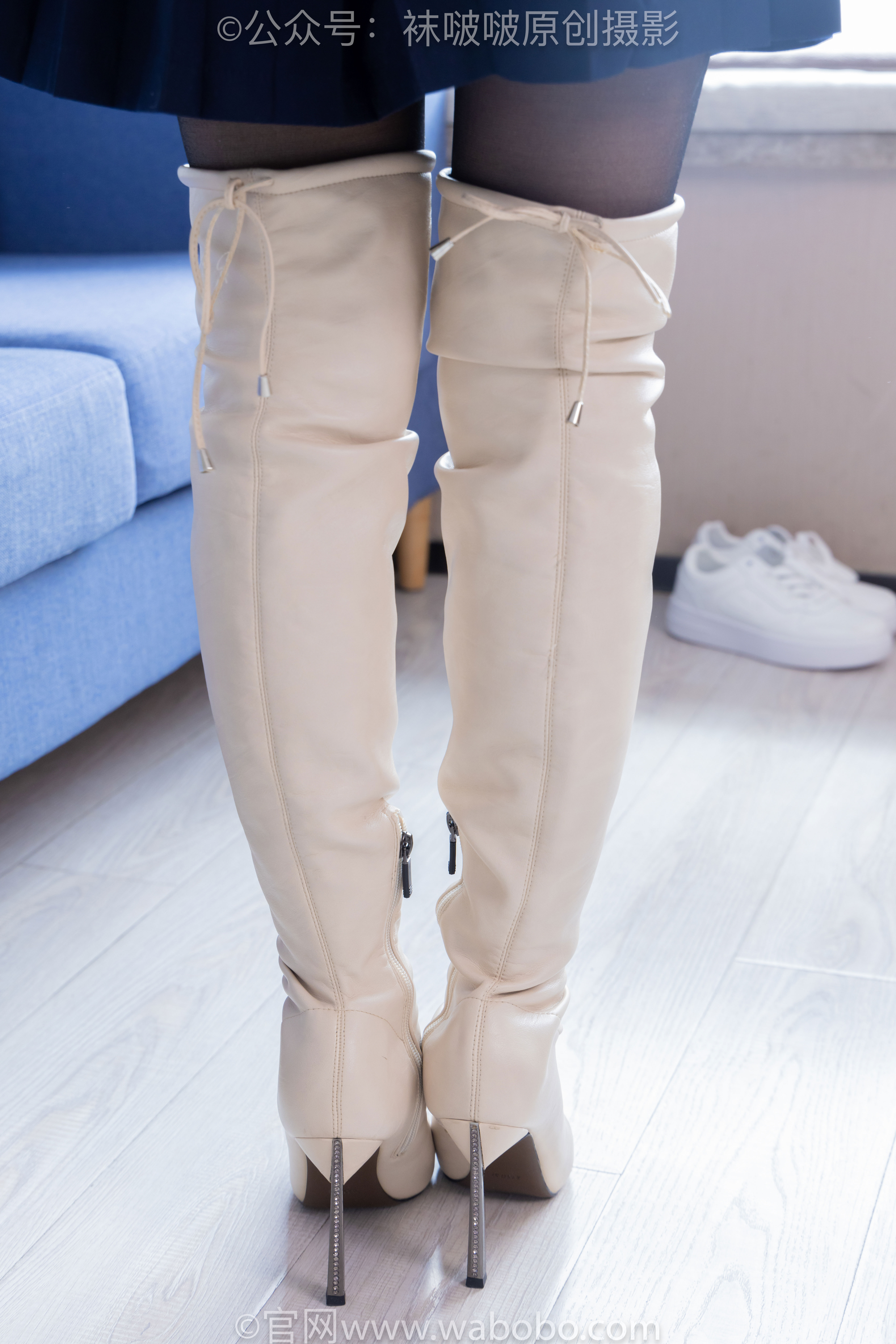 BoBoSocks袜啵啵 No.642 甜甜圈 - 过膝靴、板鞋、白棉袜、薄黑丝/(152P)