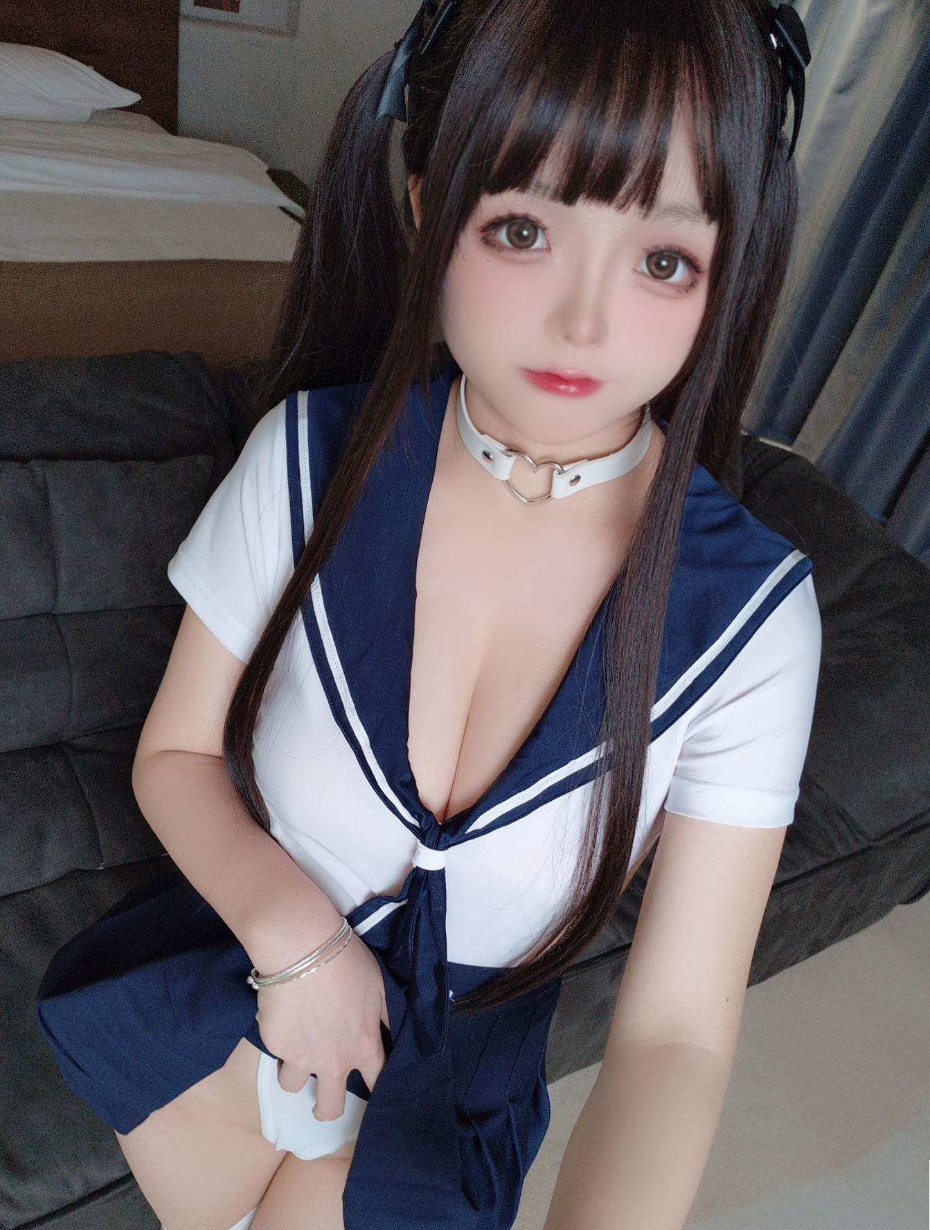 Cosplay日奈娇 - 制服学妹自拍/(45P)