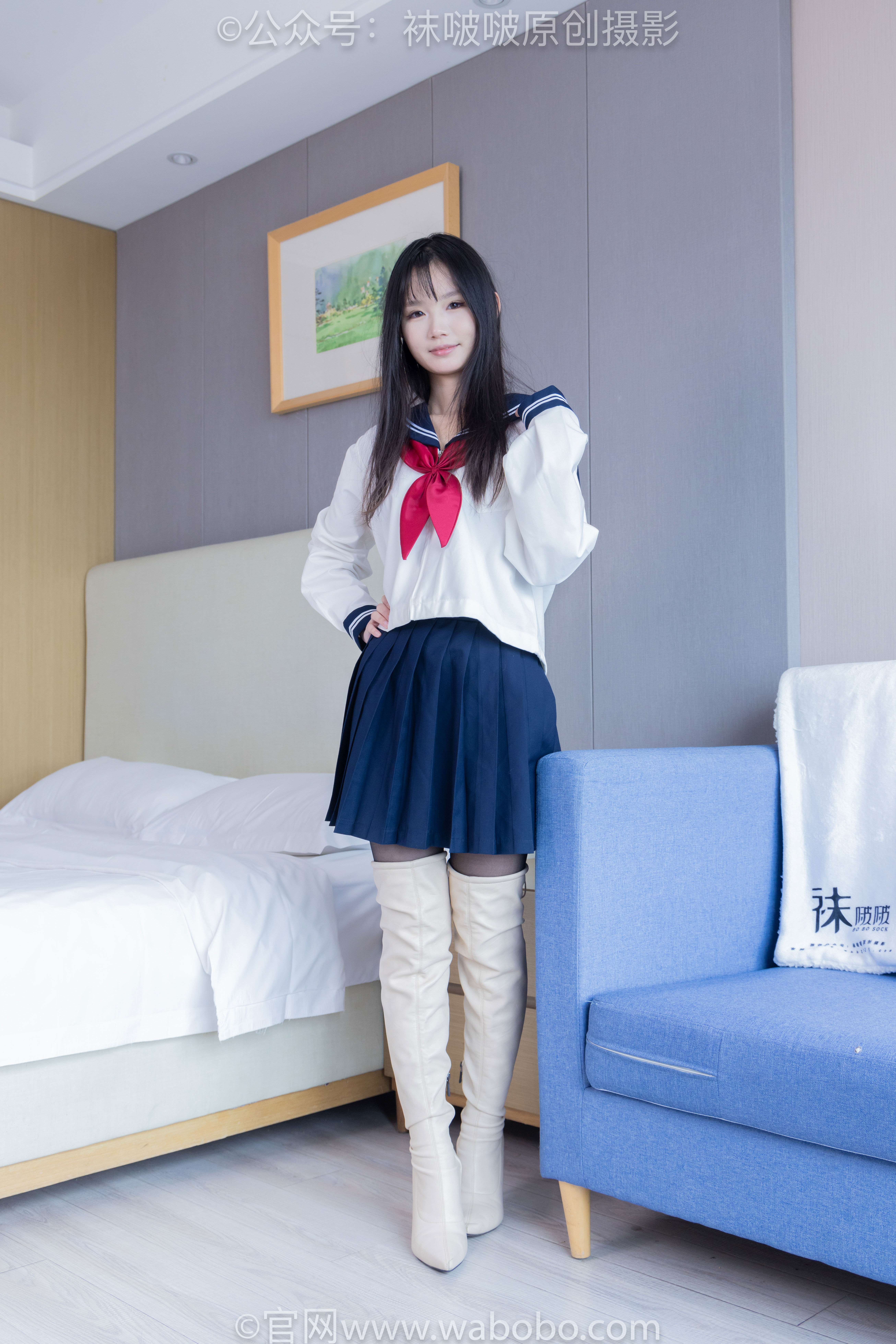 BoBoSocks袜啵啵 No.642 甜甜圈 - 过膝靴、板鞋、白棉袜、薄黑丝/(152P)
