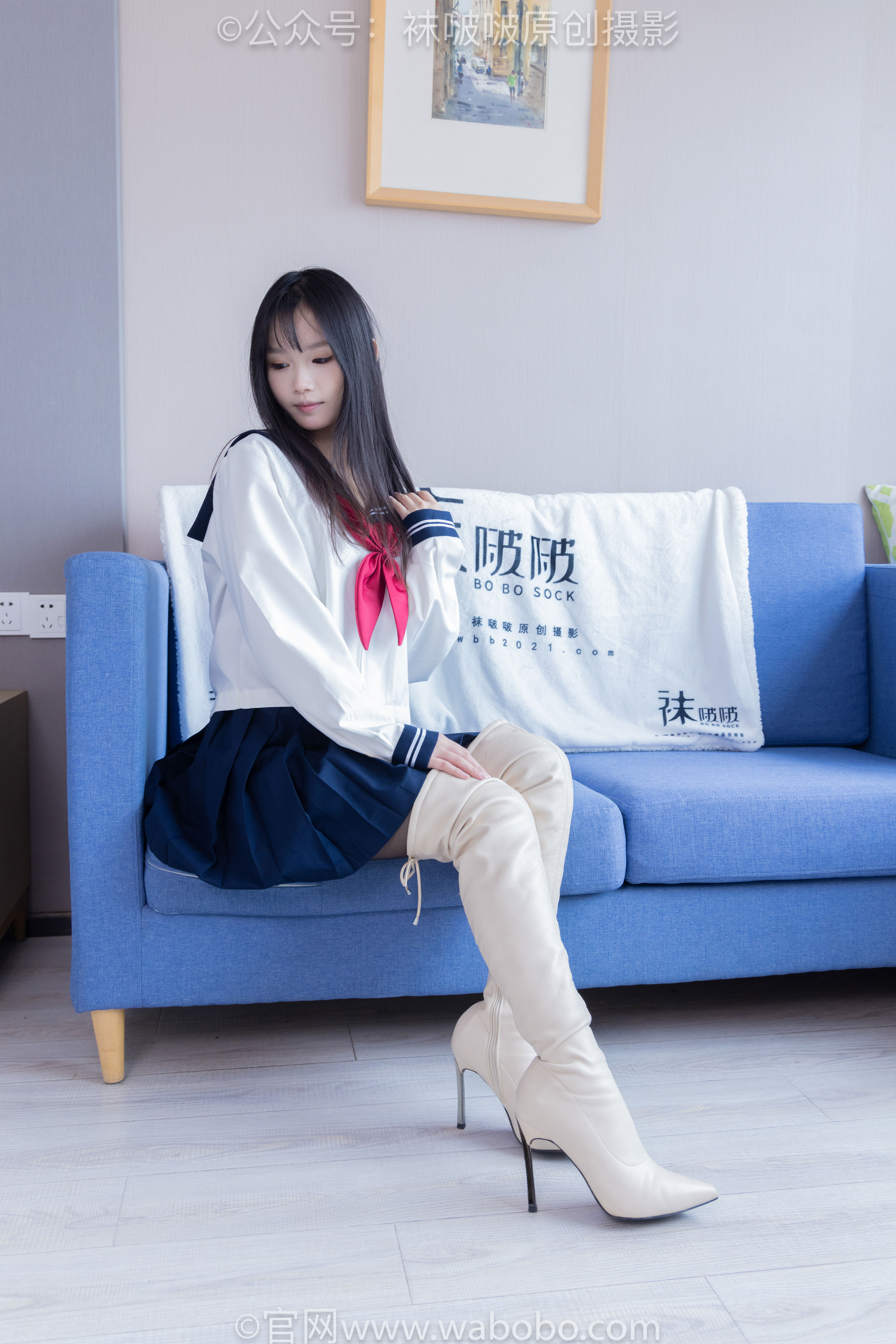 BoBoSocks袜啵啵 No.642 甜甜圈 - 过膝靴、板鞋、白棉袜、薄黑丝/(152P)