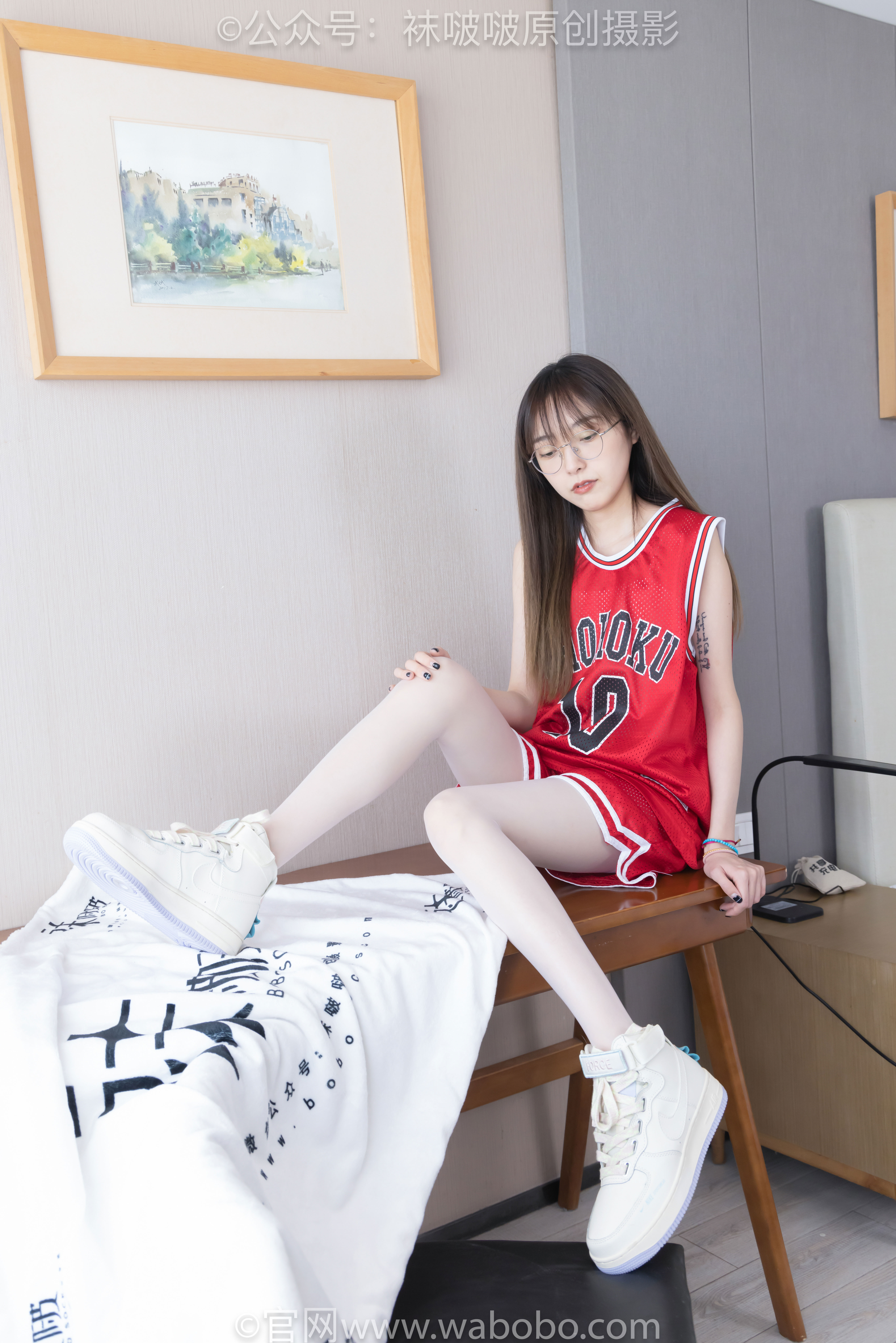 BoBoSocks袜啵啵 No.644 稚予 - 板鞋、拖鞋、薄白丝、五指薄灰丝/(147P)
