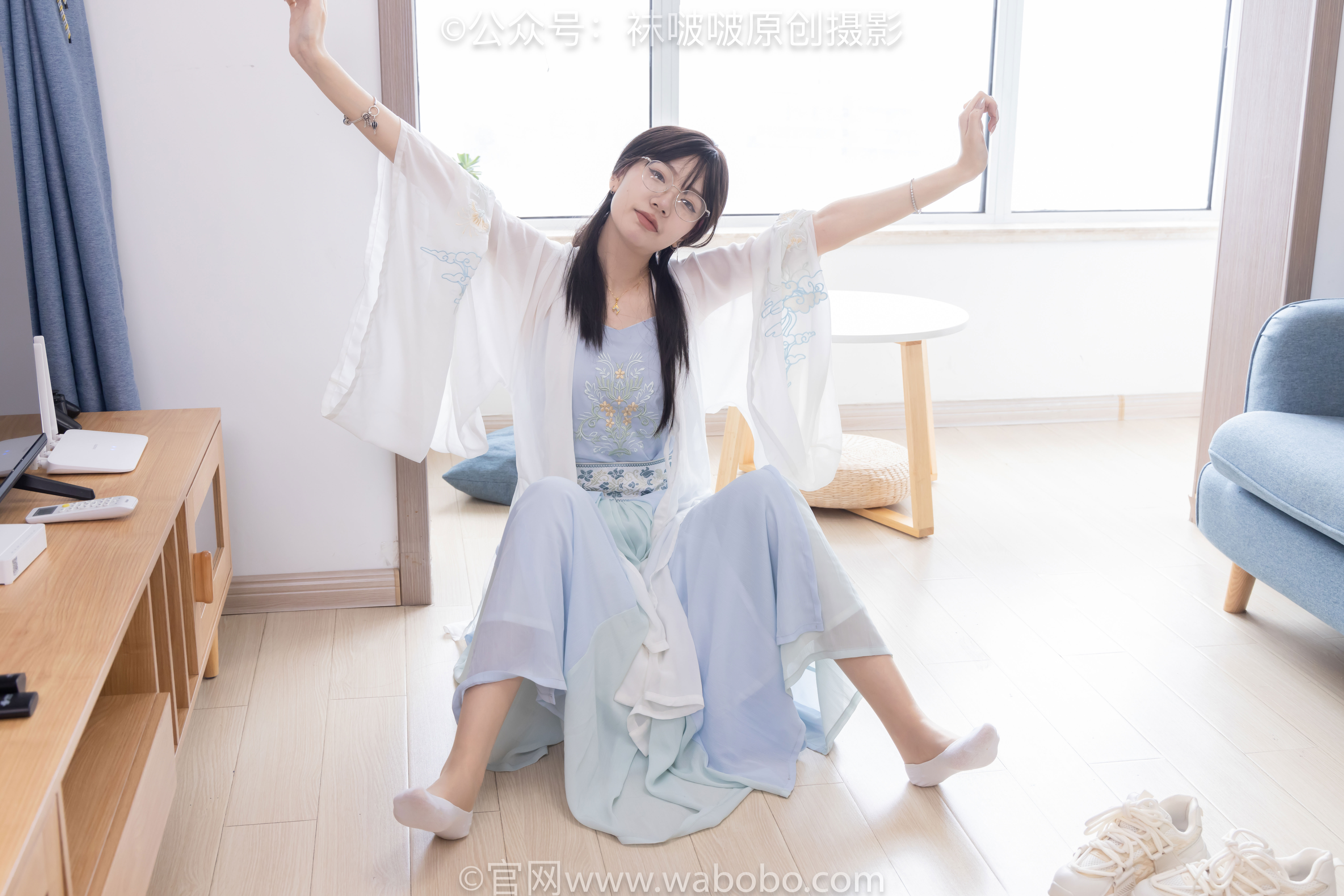 BoBoSocks袜啵啵 No.643 小甜豆 - 汉服、白船袜、薄肉丝、裸足/(164P)