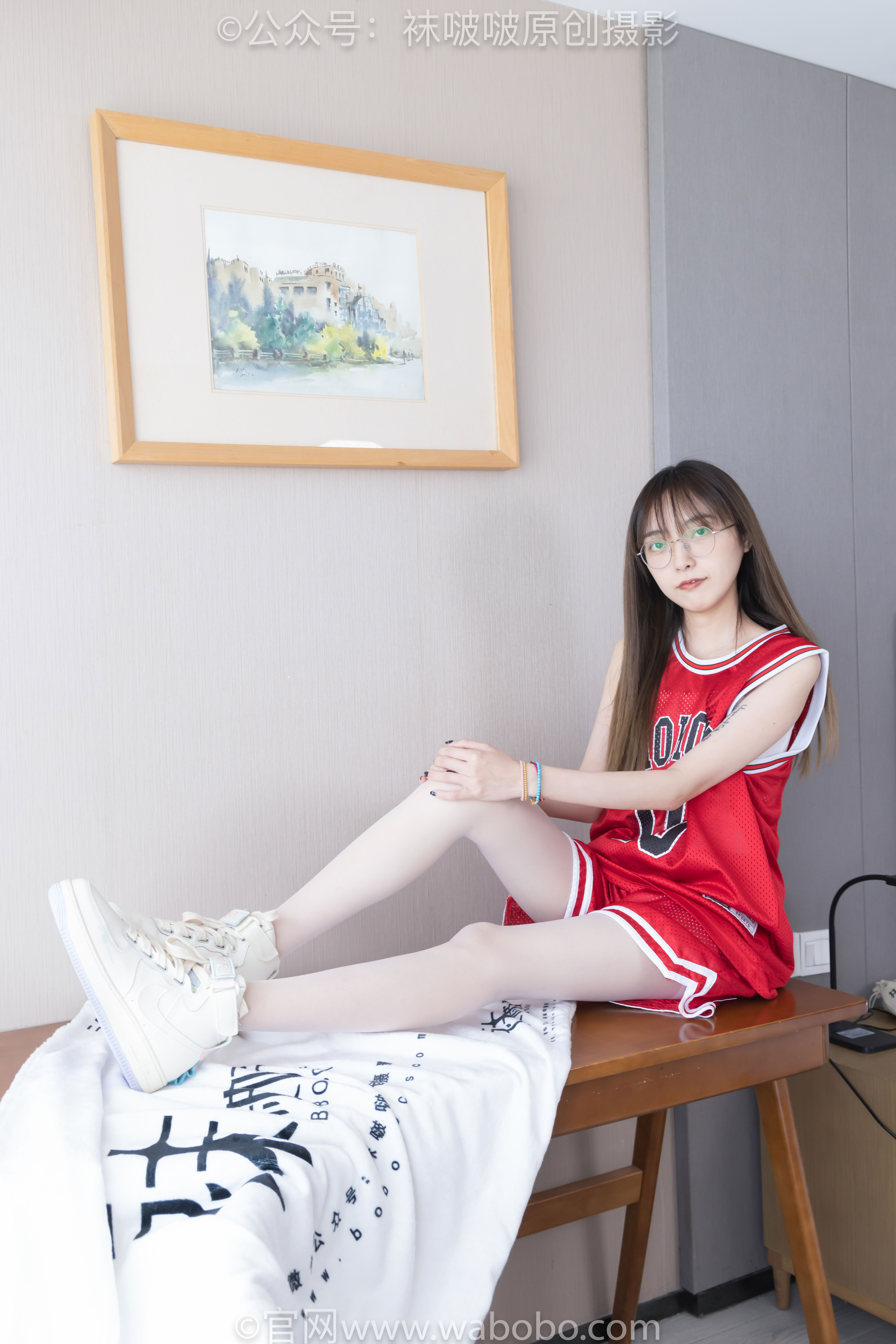 BoBoSocks袜啵啵 No.644 稚予 - 板鞋、拖鞋、薄白丝、五指薄灰丝/(147P)