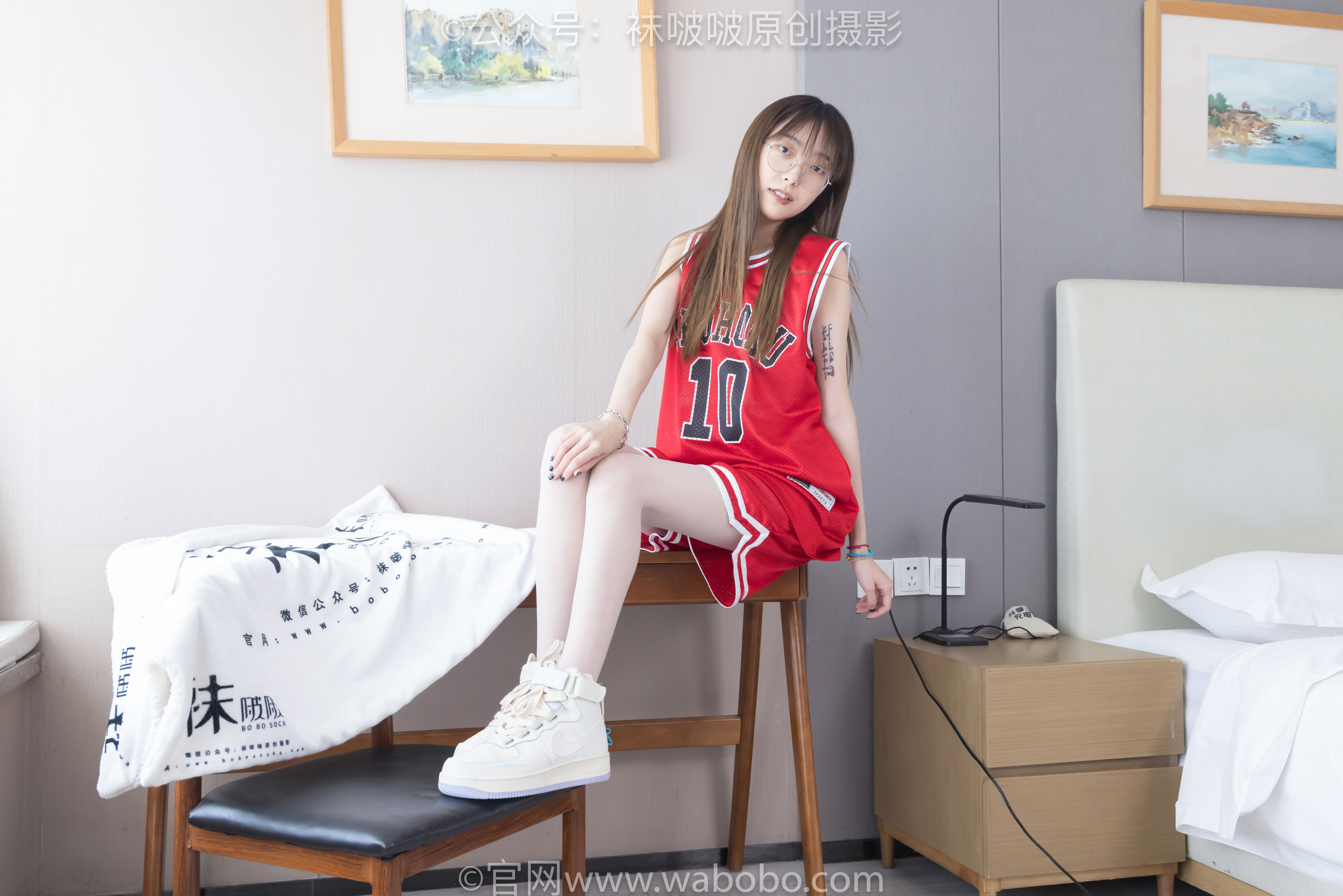 BoBoSocks袜啵啵 No.644 稚予 - 板鞋、拖鞋、薄白丝、五指薄灰丝/(147P)