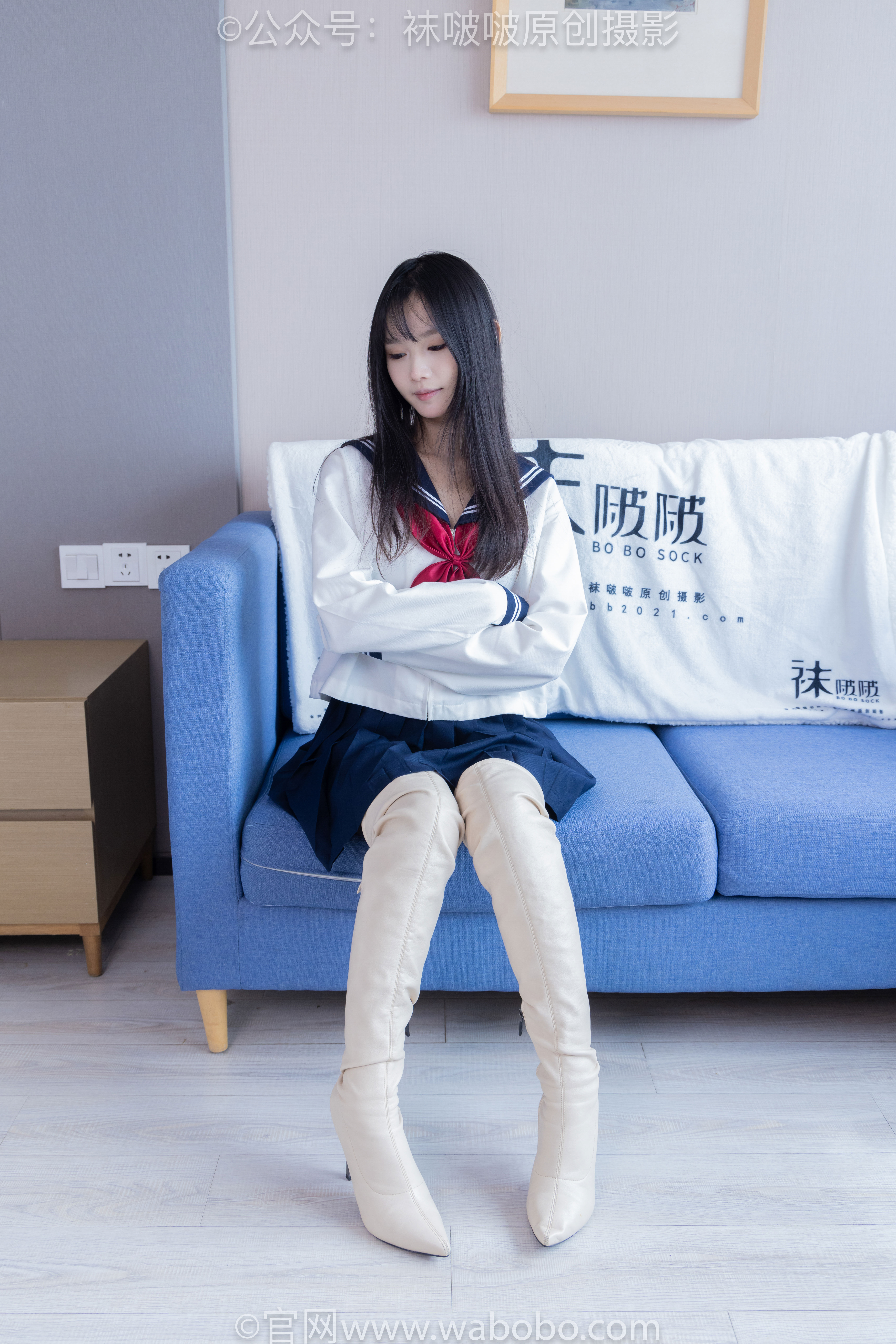 BoBoSocks袜啵啵 No.642 甜甜圈 - 过膝靴、板鞋、白棉袜、薄黑丝/(152P)