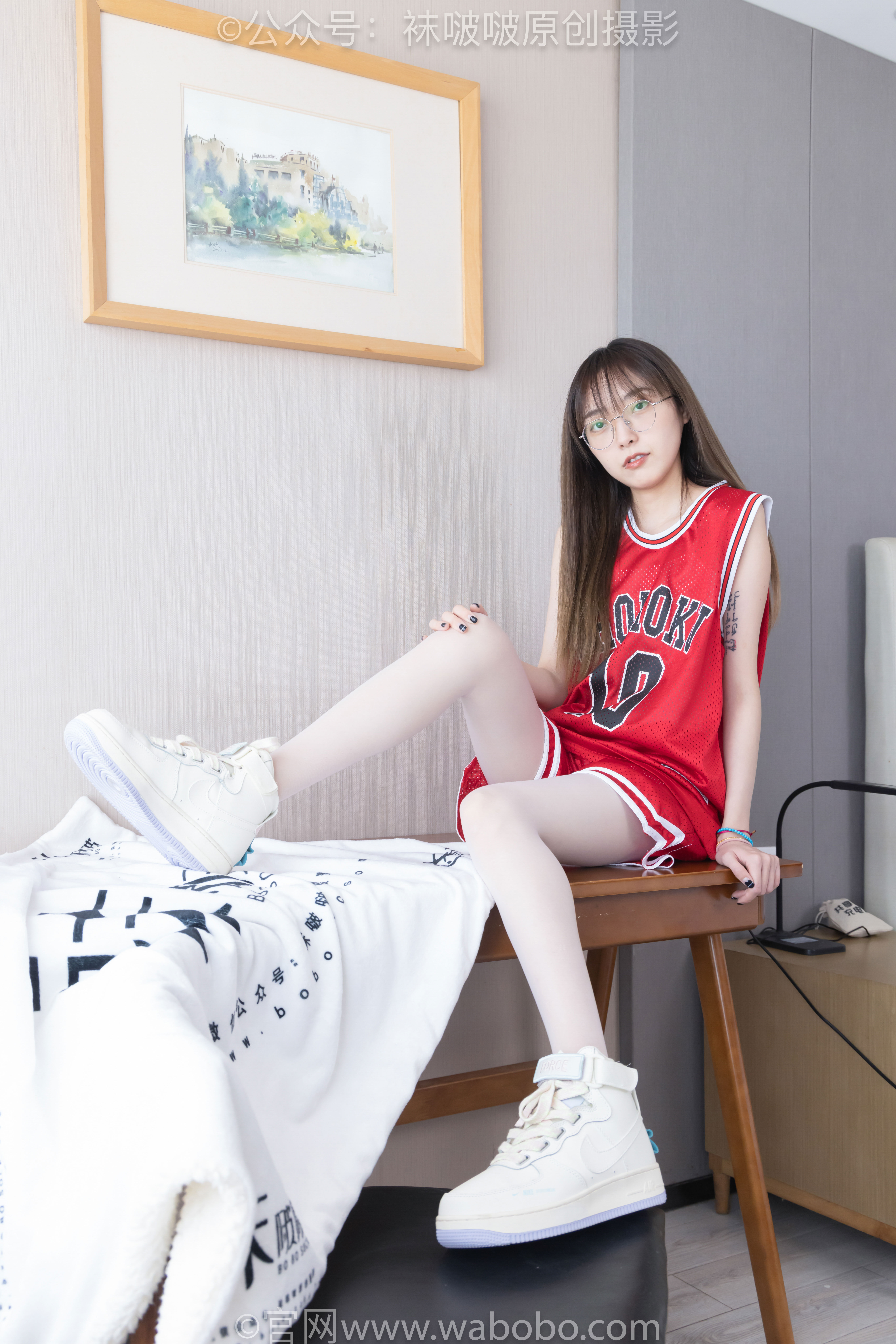 BoBoSocks袜啵啵 No.644 稚予 - 板鞋、拖鞋、薄白丝、五指薄灰丝/(147P)