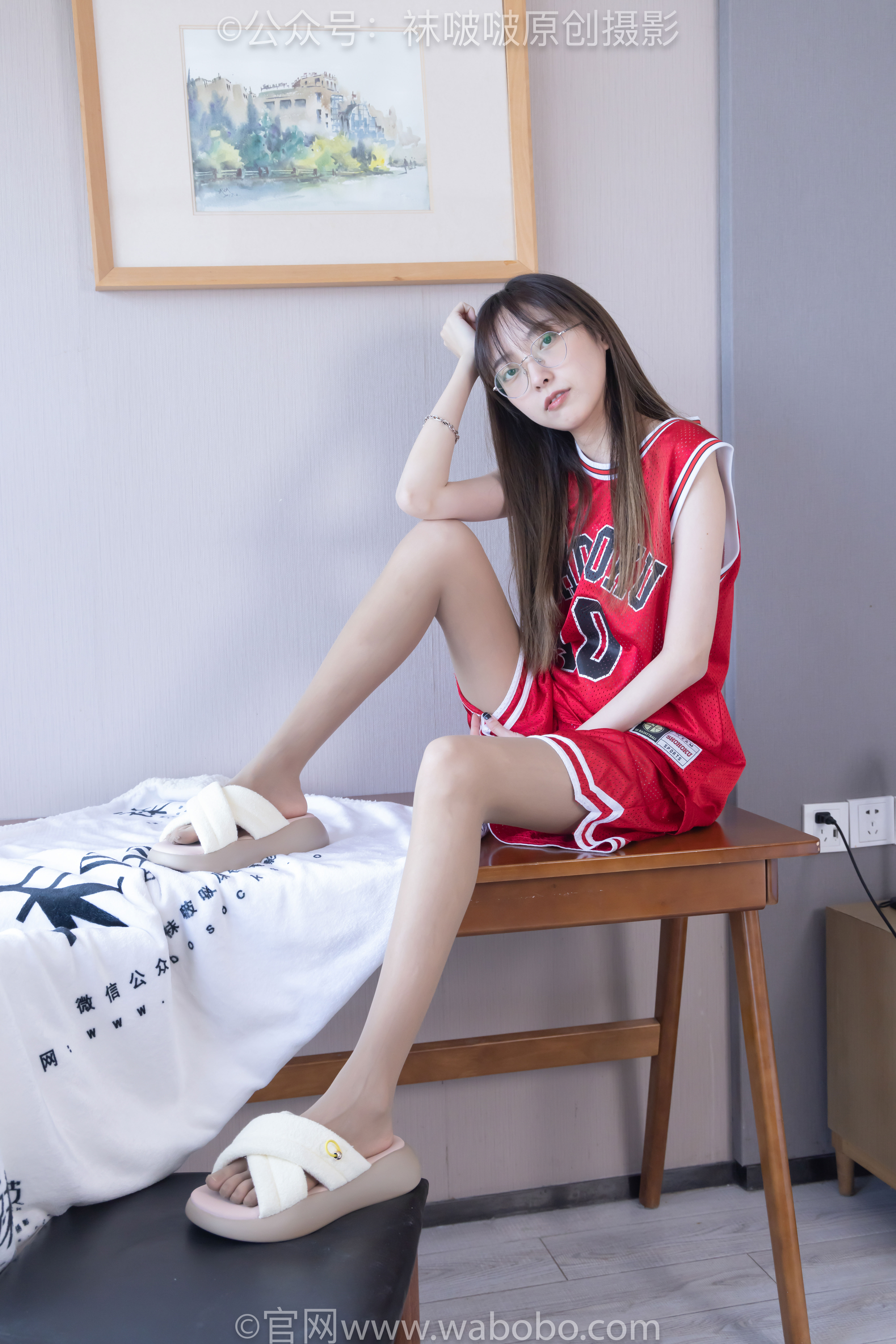 BoBoSocks袜啵啵 No.644 稚予 - 板鞋、拖鞋、薄白丝、五指薄灰丝/(147P)