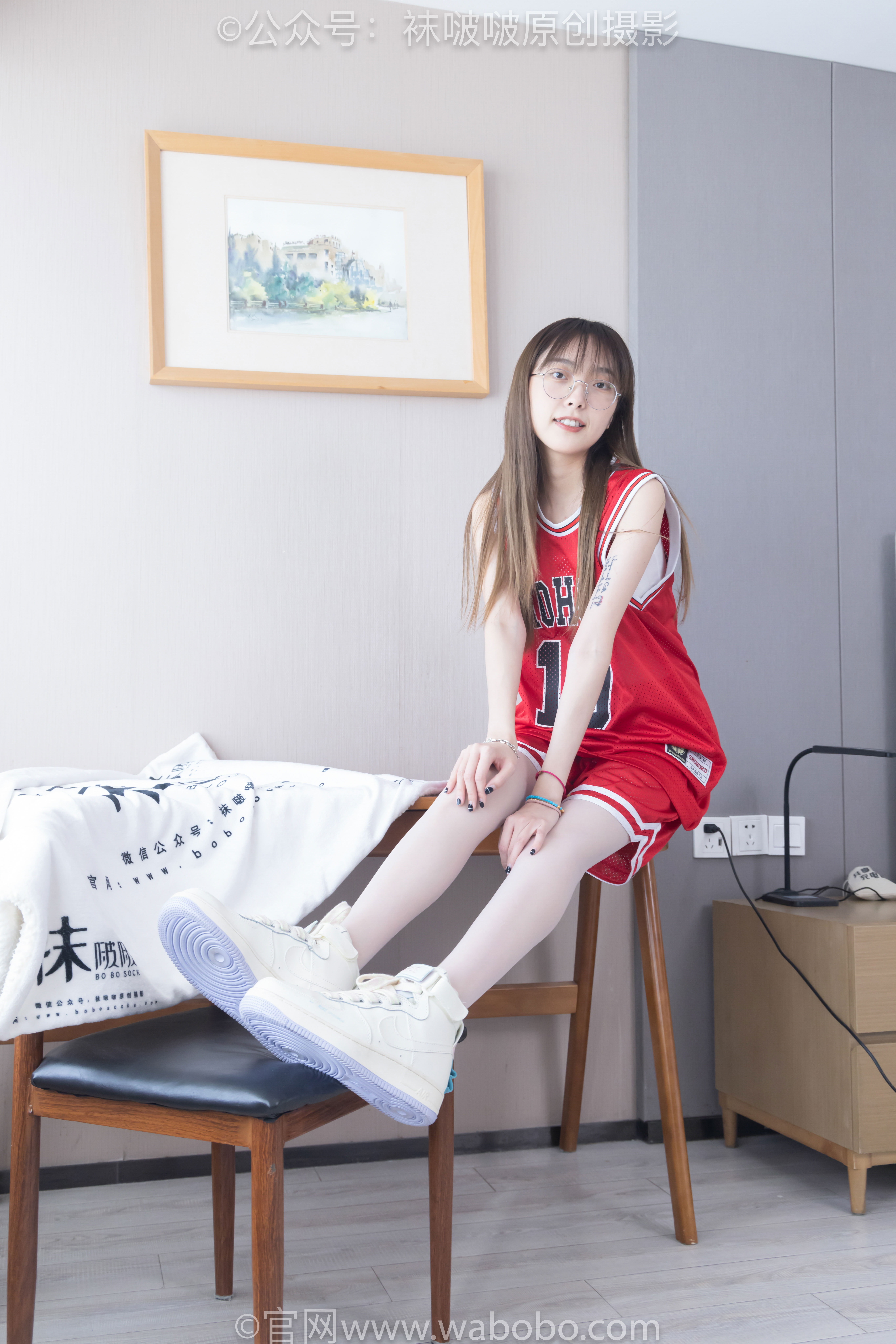 BoBoSocks袜啵啵 No.644 稚予 - 板鞋、拖鞋、薄白丝、五指薄灰丝/(147P)
