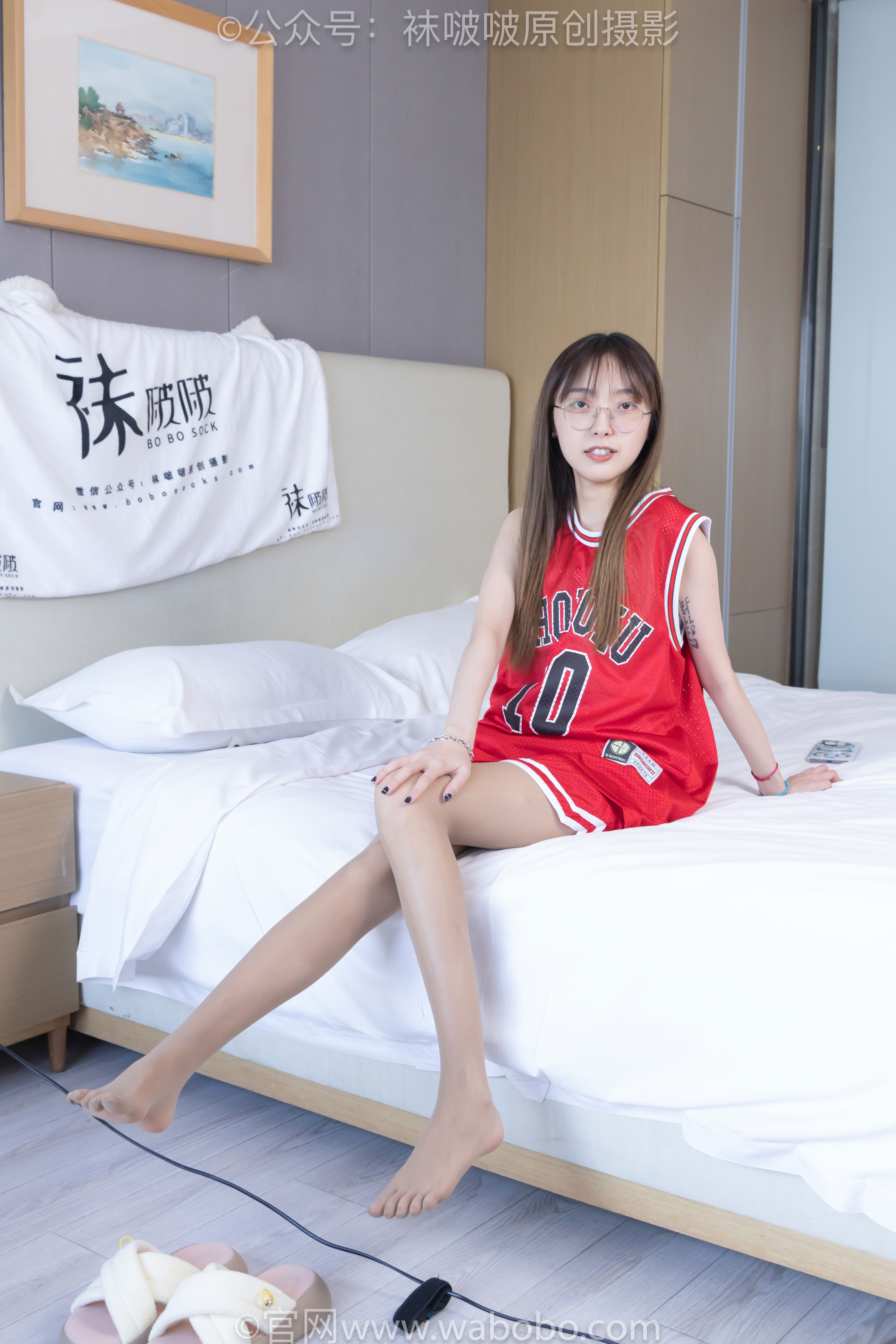 BoBoSocks袜啵啵 No.644 稚予 - 板鞋、拖鞋、薄白丝、五指薄灰丝/(147P)