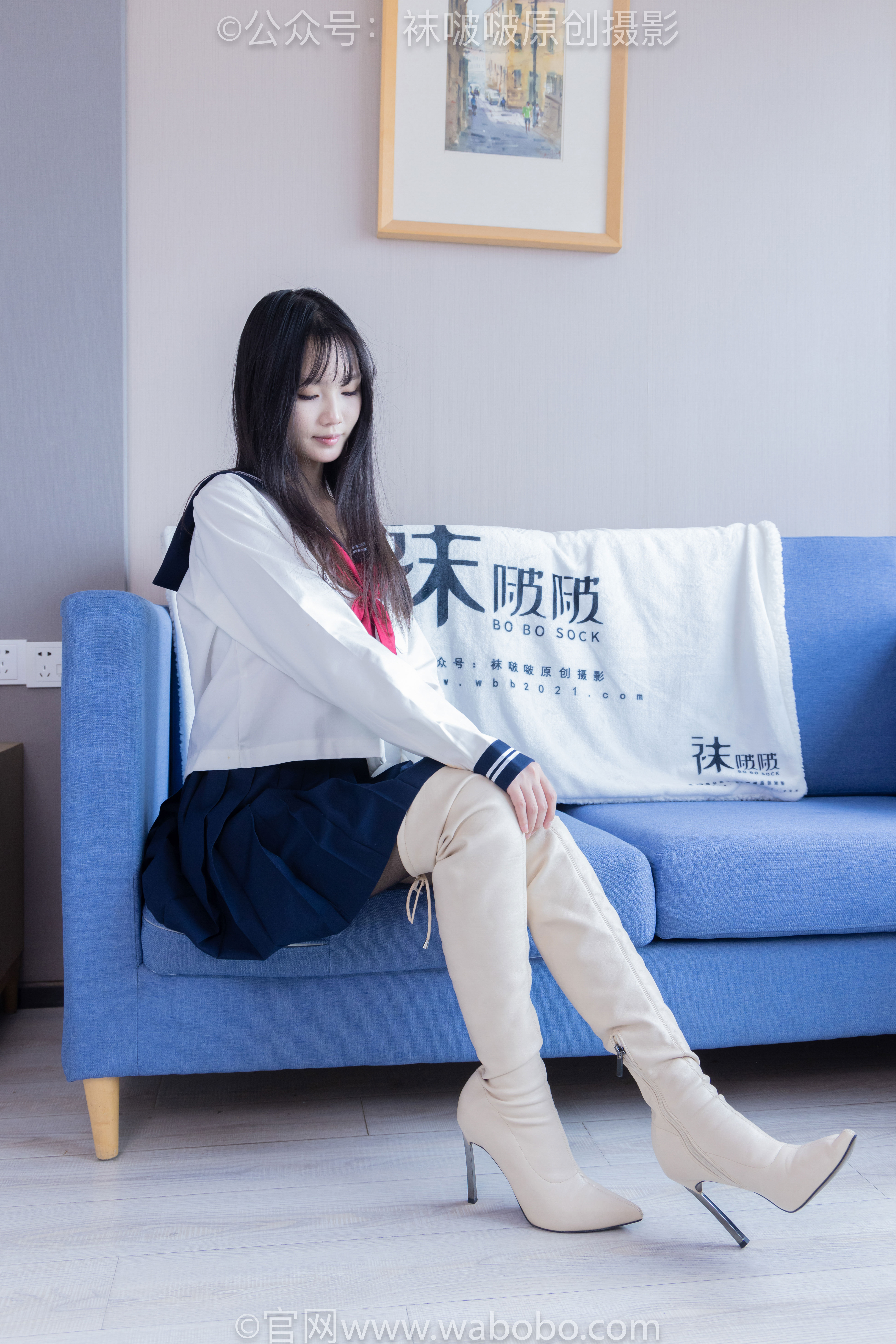 BoBoSocks袜啵啵 No.642 甜甜圈 - 过膝靴、板鞋、白棉袜、薄黑丝/(152P)