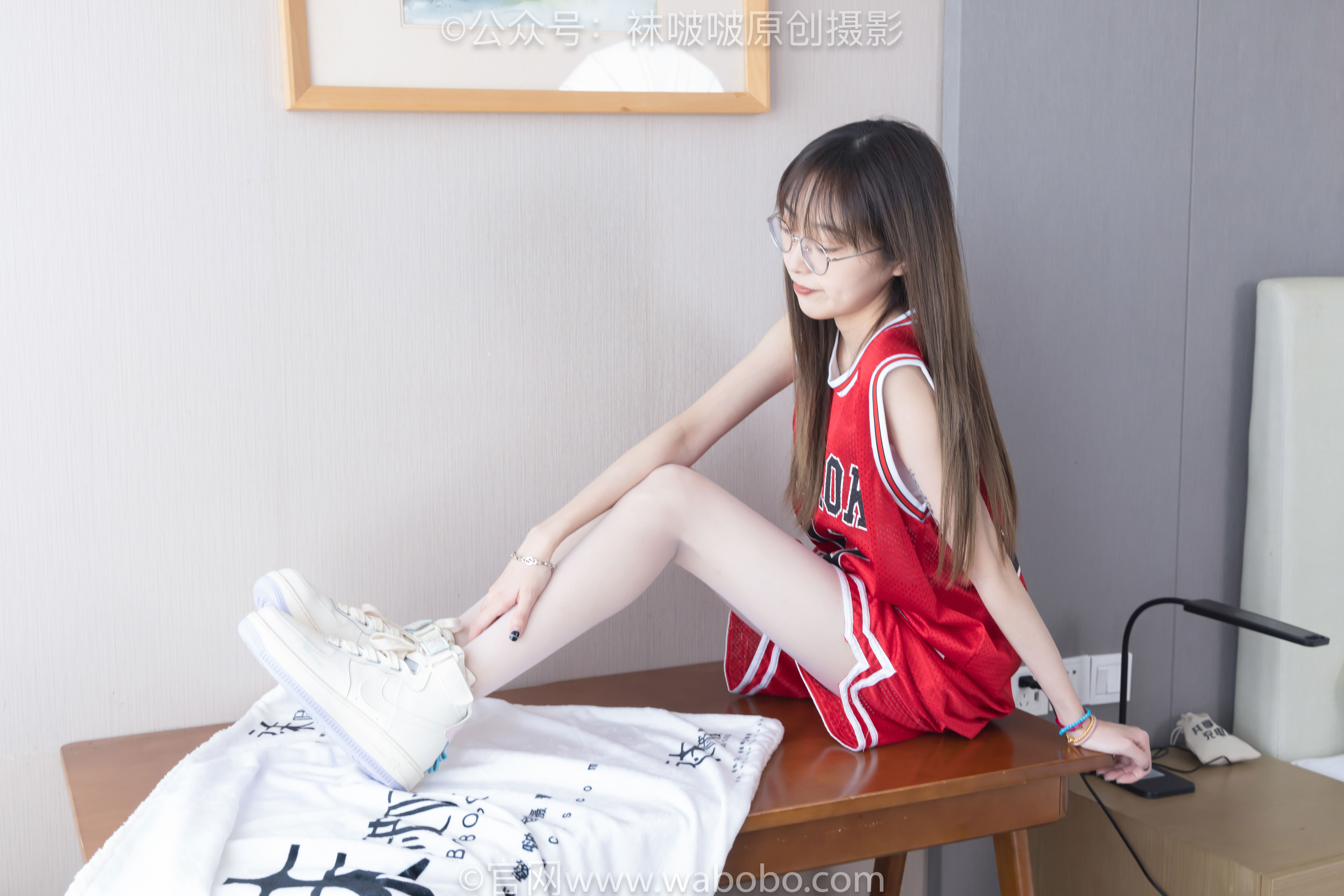 BoBoSocks袜啵啵 No.644 稚予 - 板鞋、拖鞋、薄白丝、五指薄灰丝/(147P)