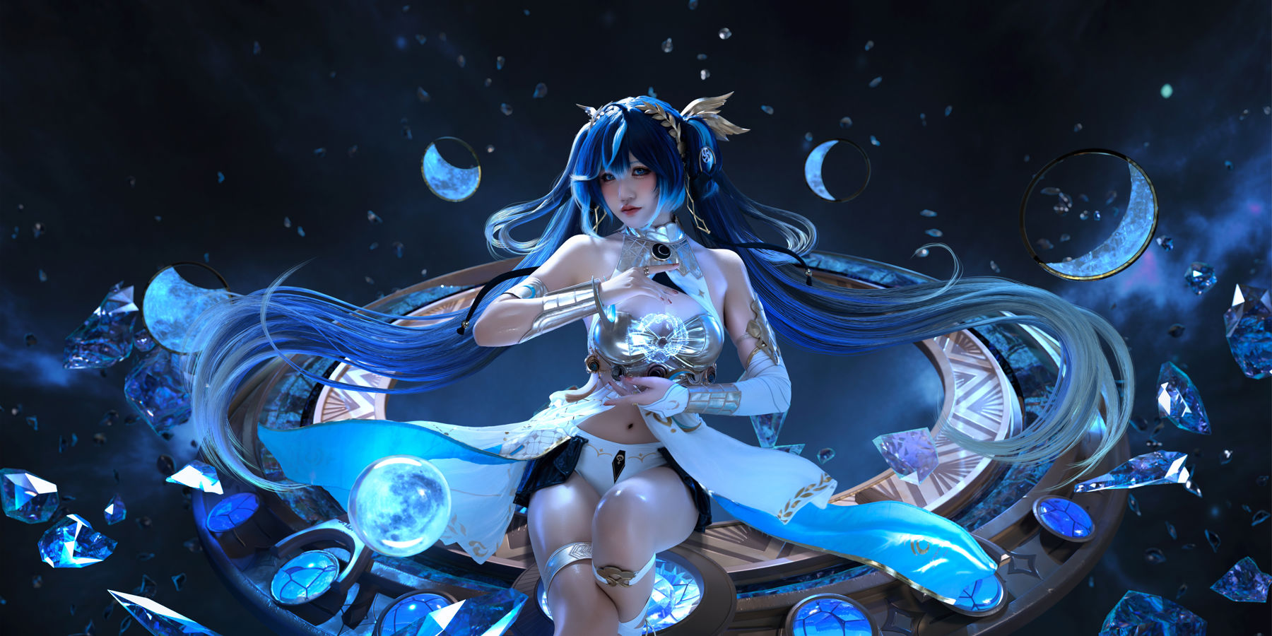 鬼马少女 阿薰kaOri - 鸣潮 谕女尤诺 合成篇/(11P)