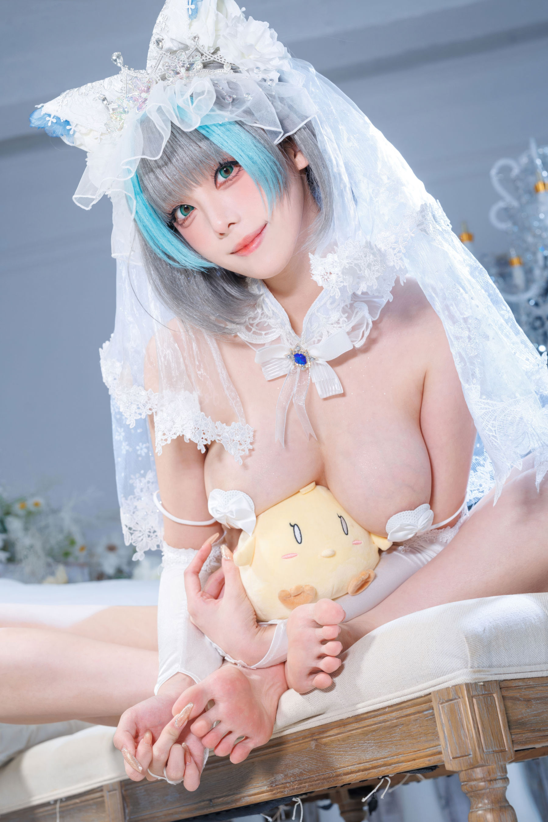 萌系小姐姐 蜜汁猫裘 - 碧蓝航线 柴郡 花嫁/(104P)
