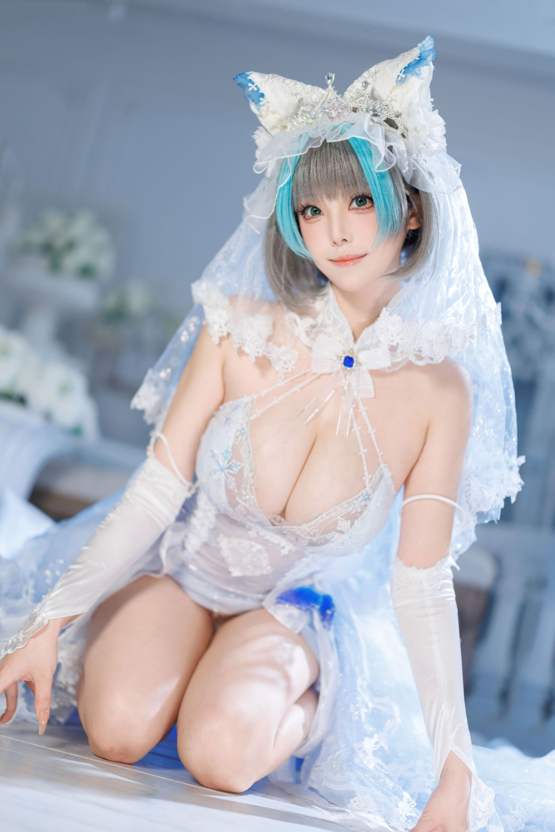 萌系小姐姐 蜜汁猫裘 - 碧蓝航线 柴郡 花嫁/(104P)