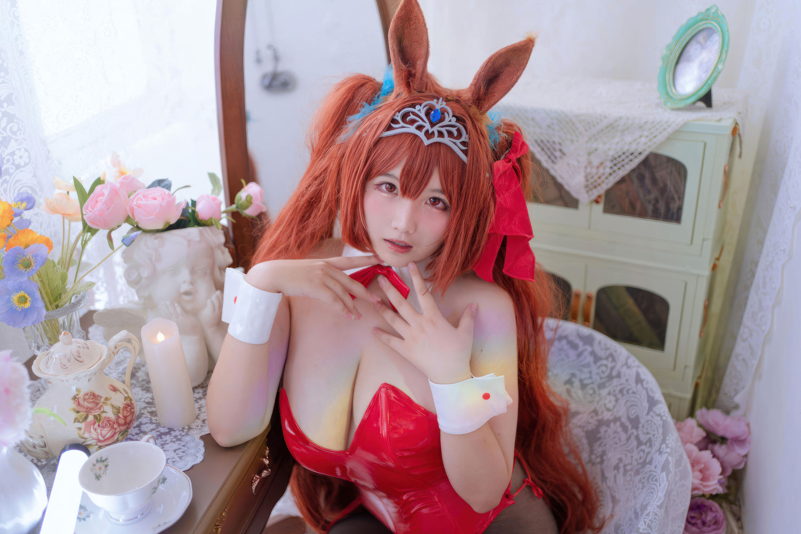 阿半今天很开心 - 赛马娘 大和赤骥兔女郎/(35P)