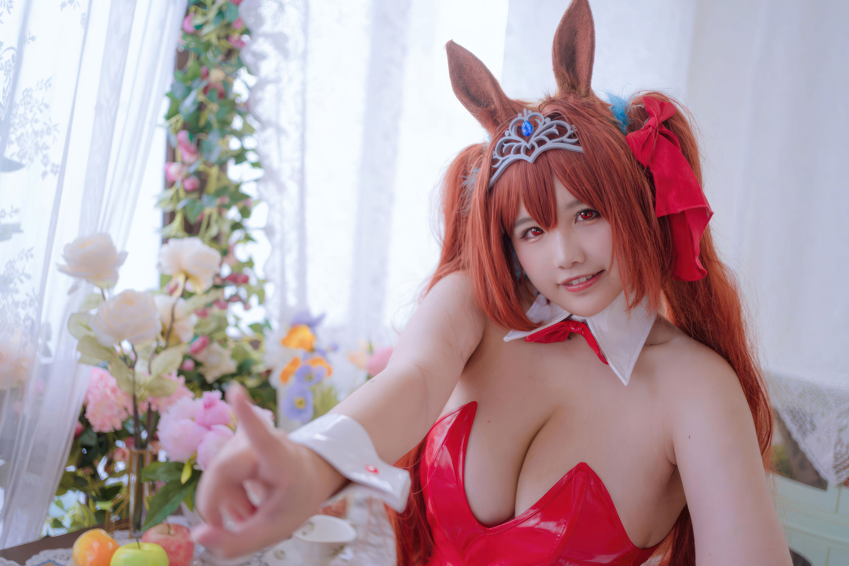 阿半今天很开心 - 赛马娘 大和赤骥兔女郎/(35P)