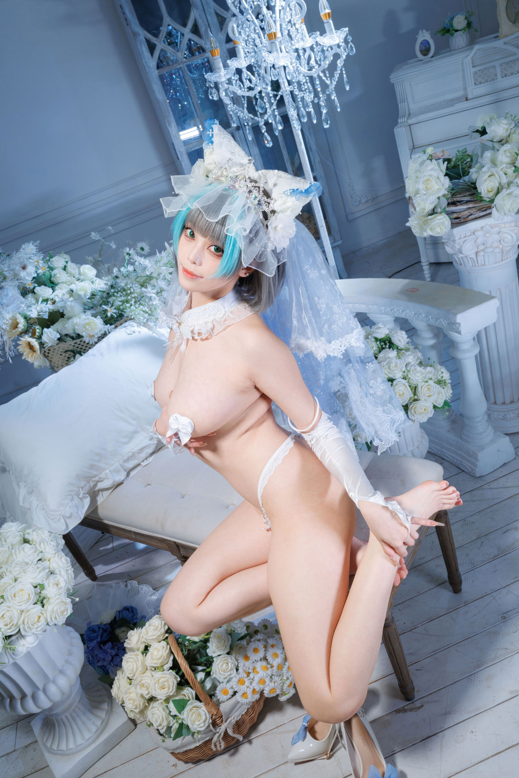 萌系小姐姐 蜜汁猫裘 - 碧蓝航线 柴郡 花嫁/(104P)