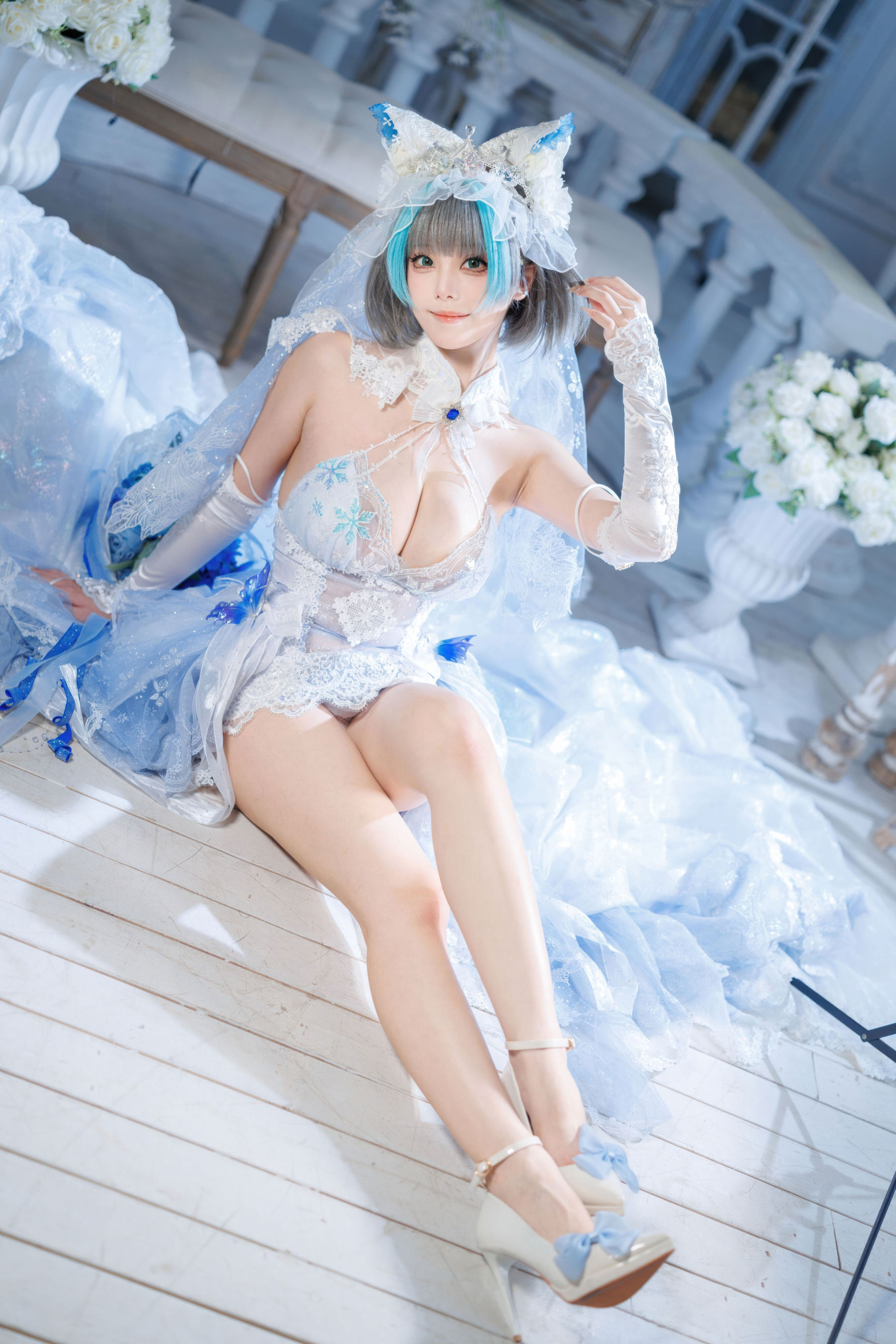 萌系小姐姐 蜜汁猫裘 - 碧蓝航线 柴郡 花嫁/(104P)
