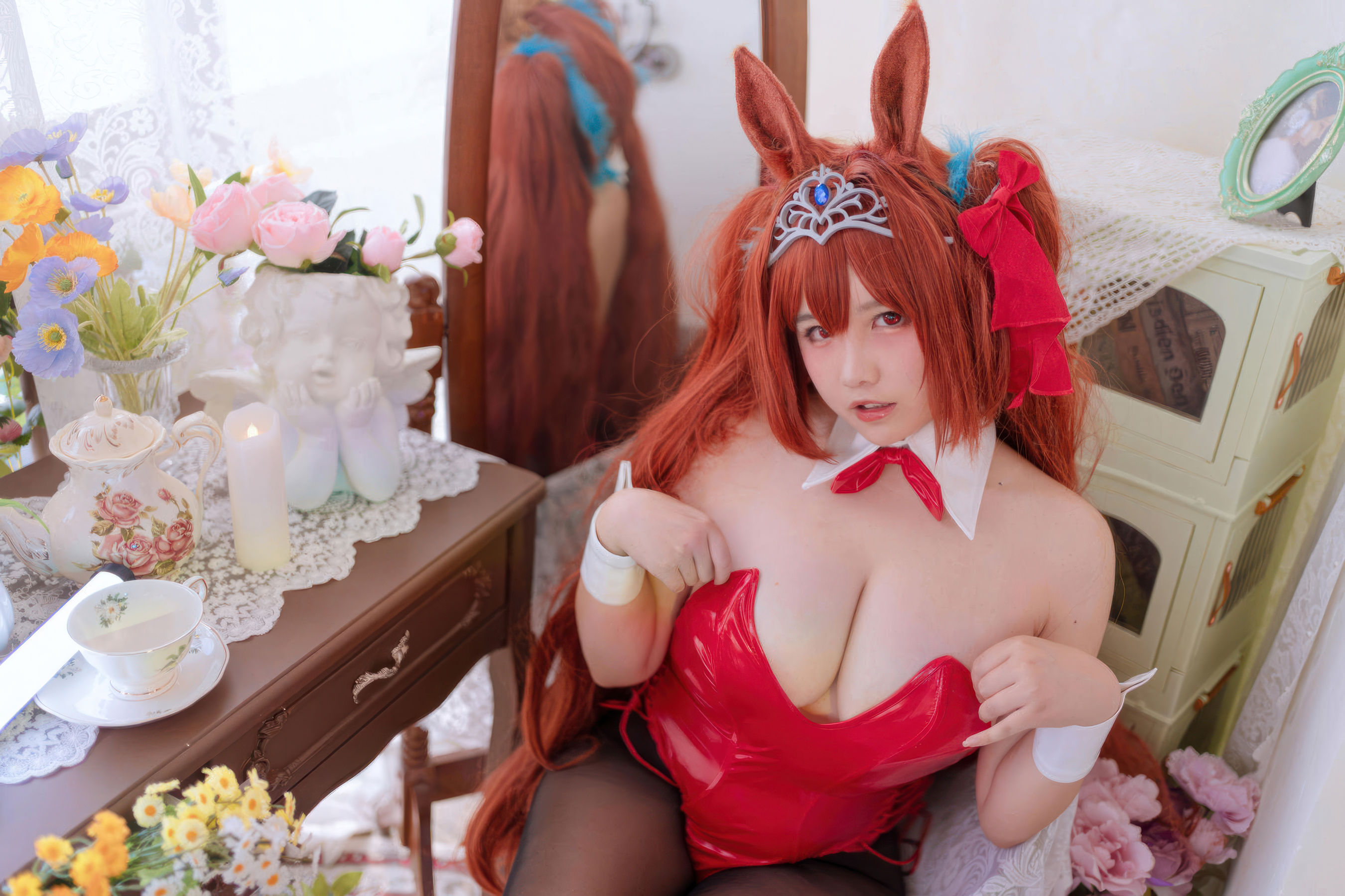 阿半今天很开心 - 赛马娘 大和赤骥兔女郎/(35P)