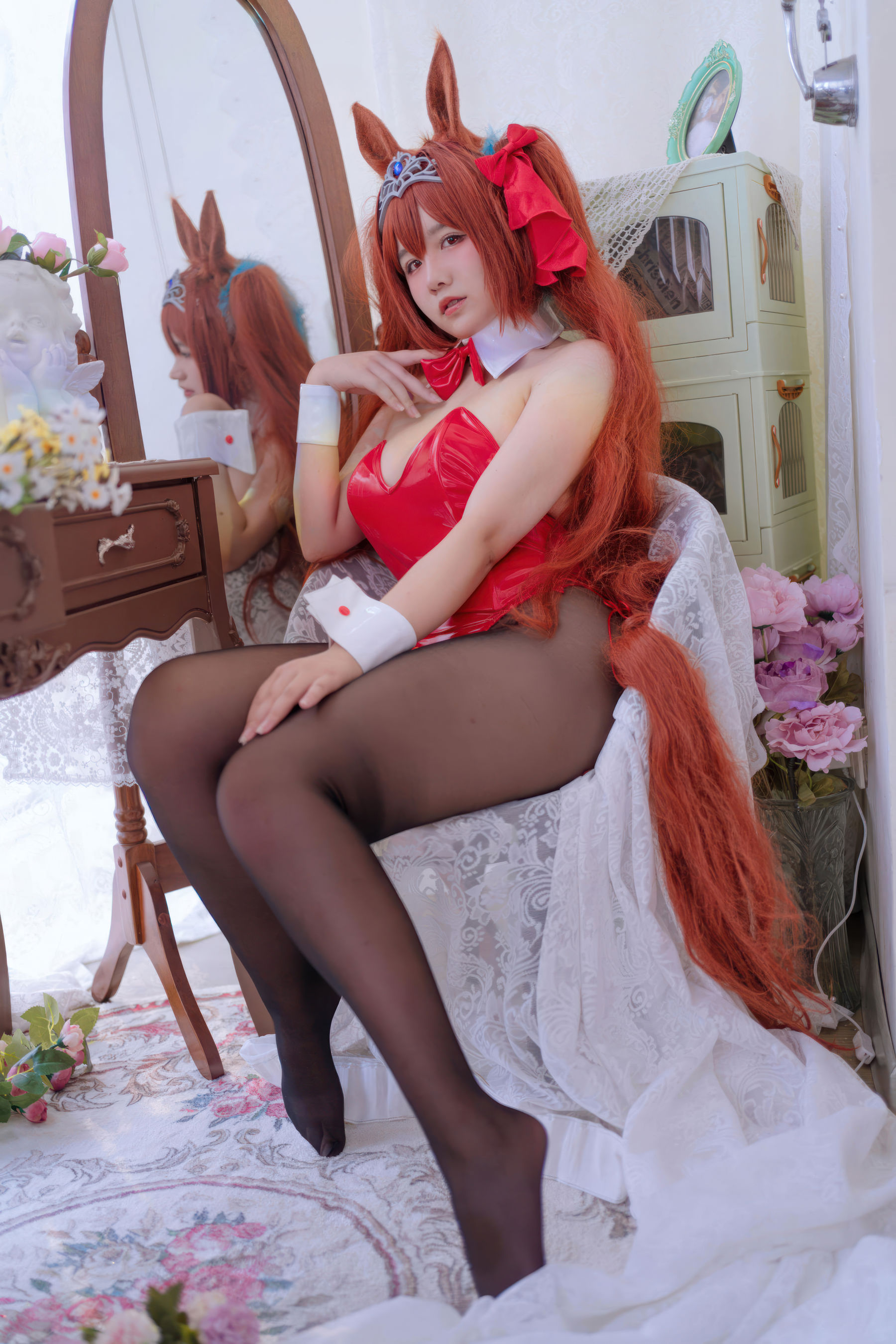 阿半今天很开心 - 赛马娘 大和赤骥兔女郎/(35P)