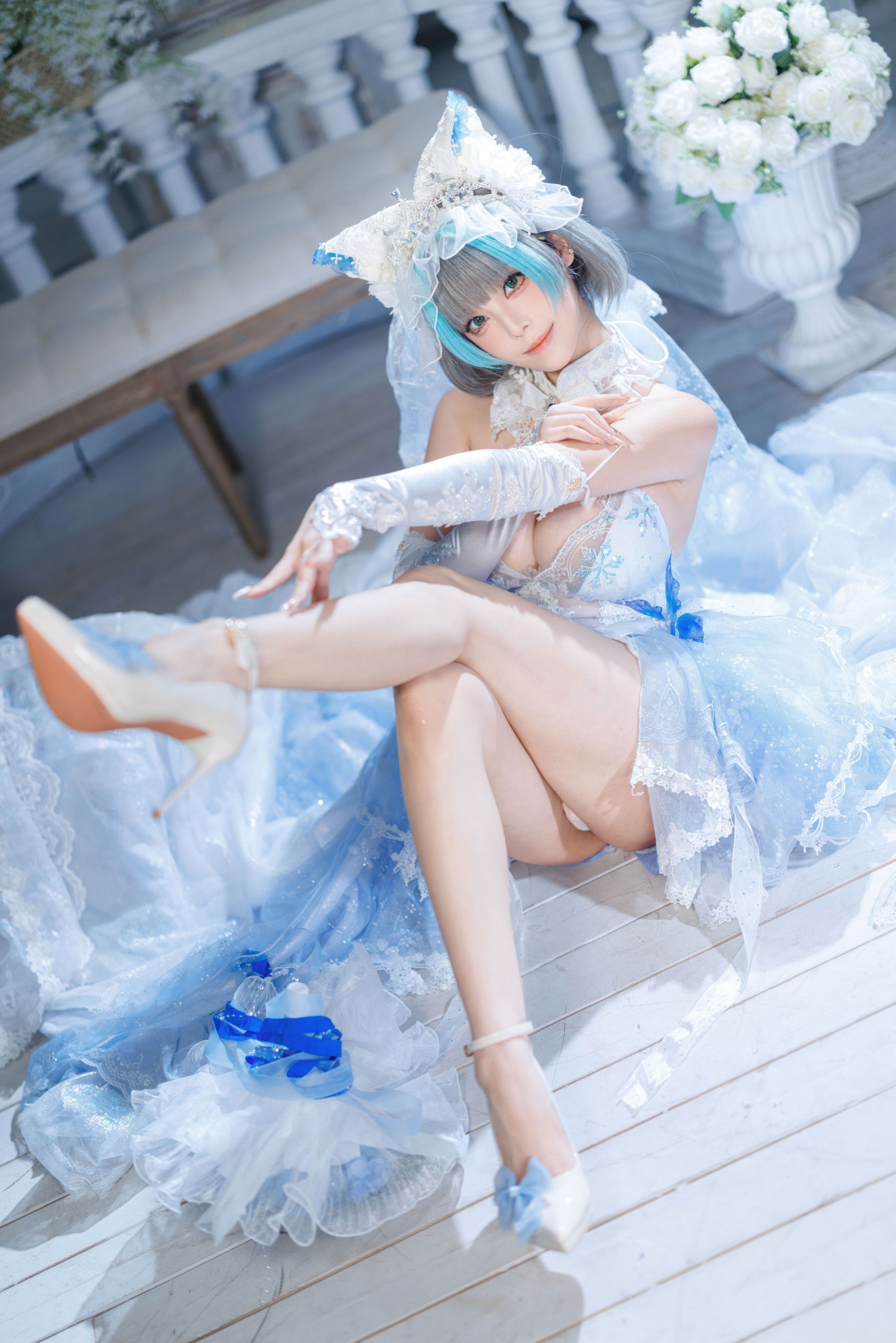 萌系小姐姐 蜜汁猫裘 - 碧蓝航线 柴郡 花嫁/(104P)