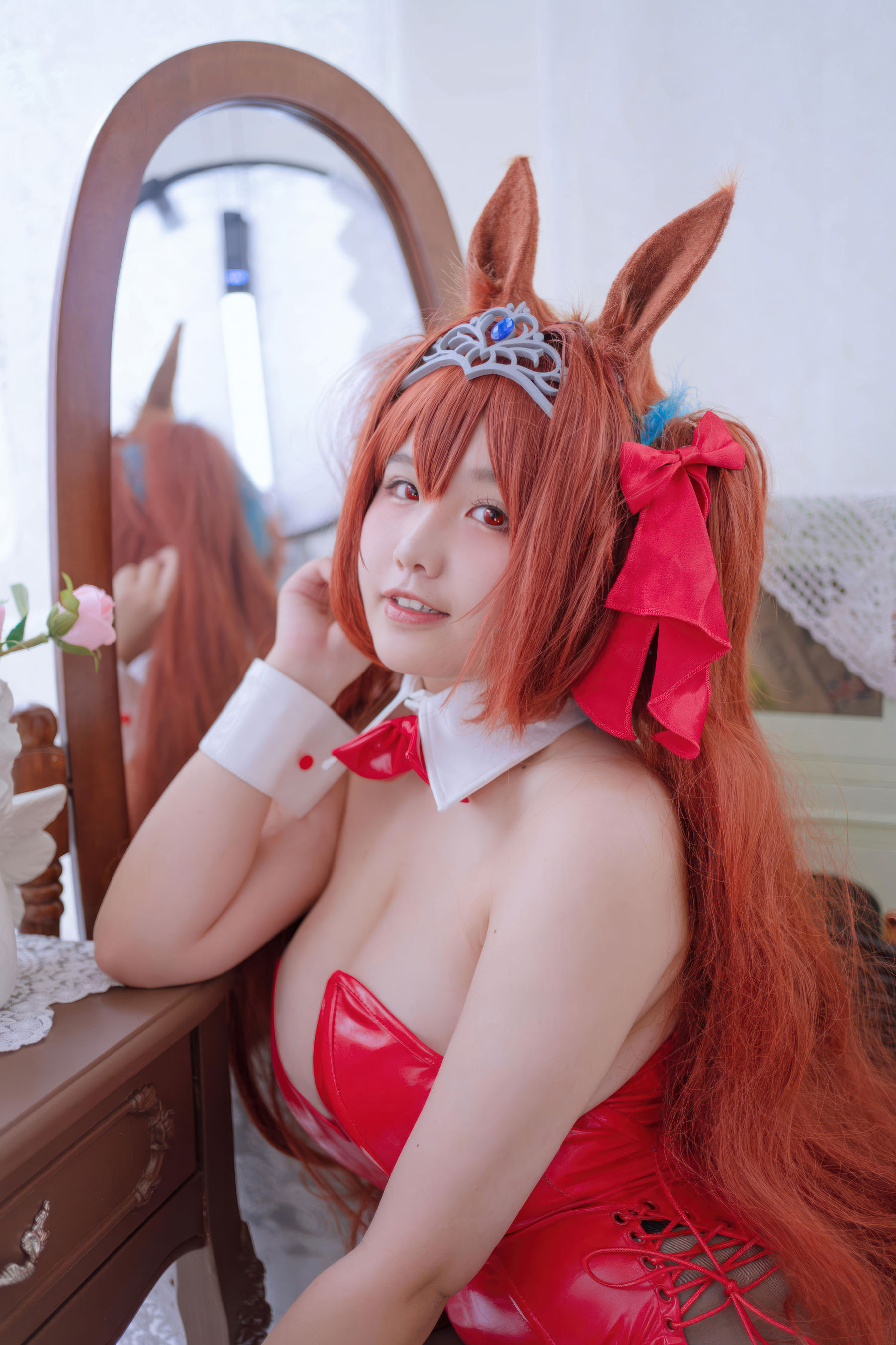阿半今天很开心 - 赛马娘 大和赤骥兔女郎/(35P)