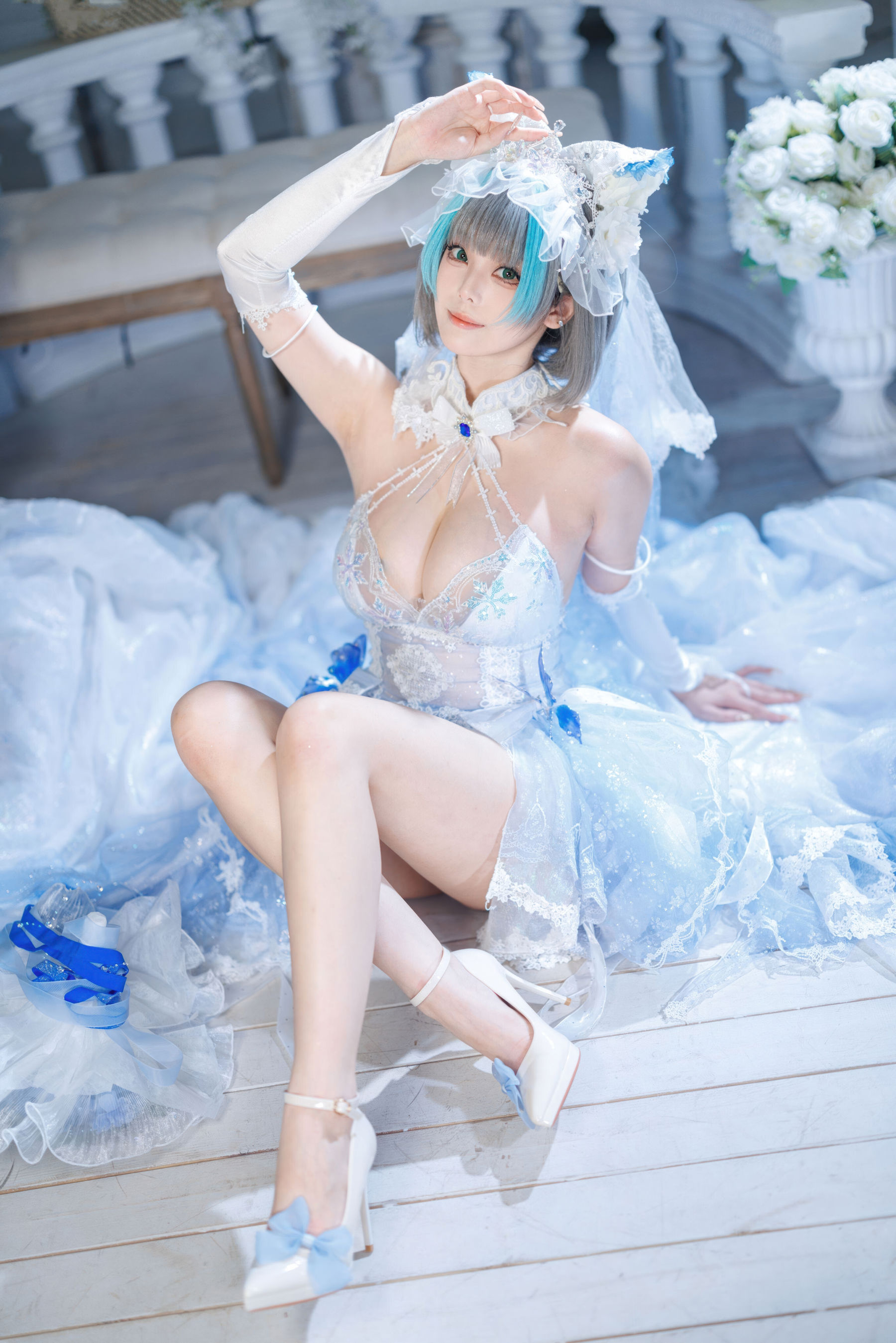 萌系小姐姐 蜜汁猫裘 - 碧蓝航线 柴郡 花嫁/(104P)