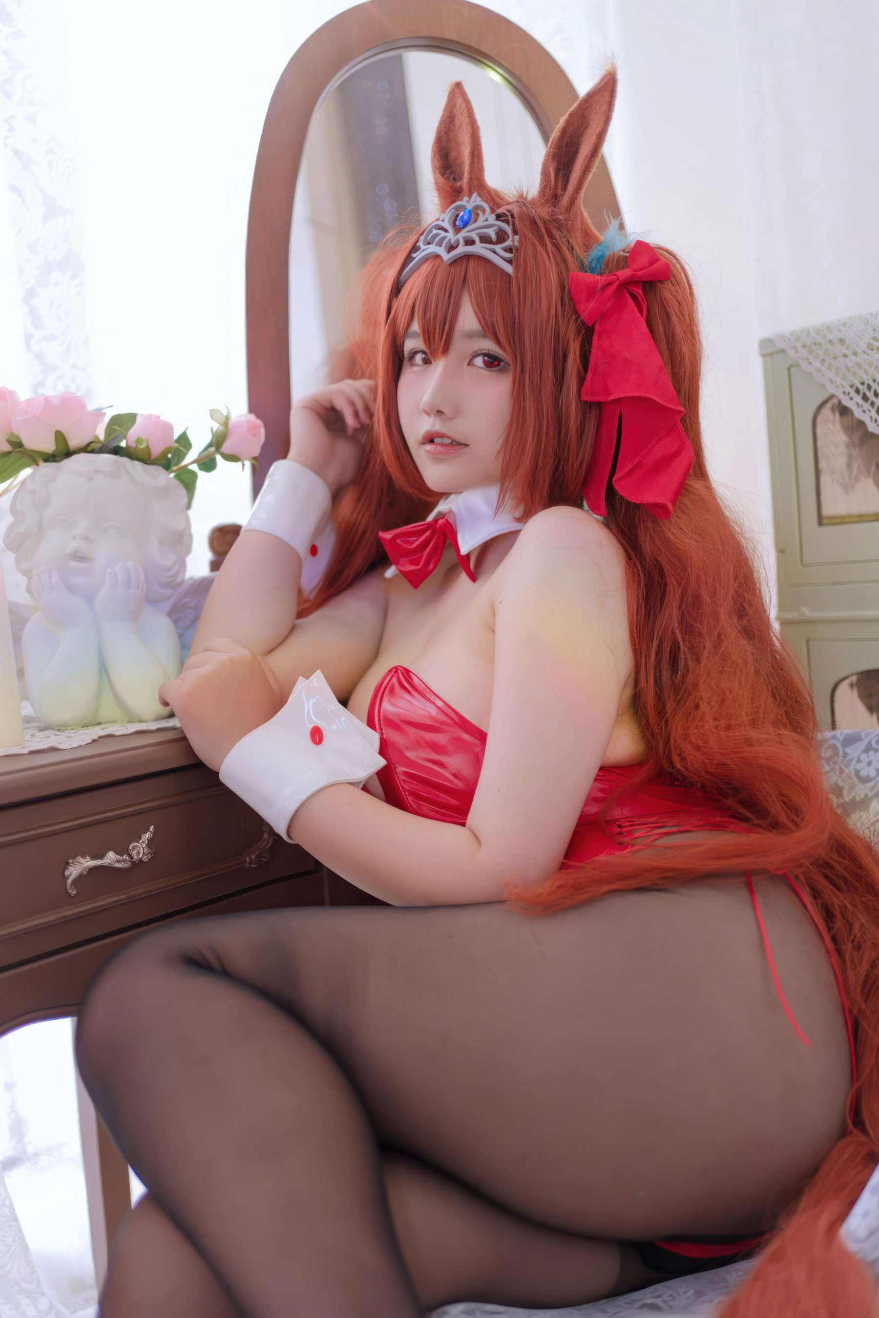 阿半今天很开心 - 赛马娘 大和赤骥兔女郎/(35P)