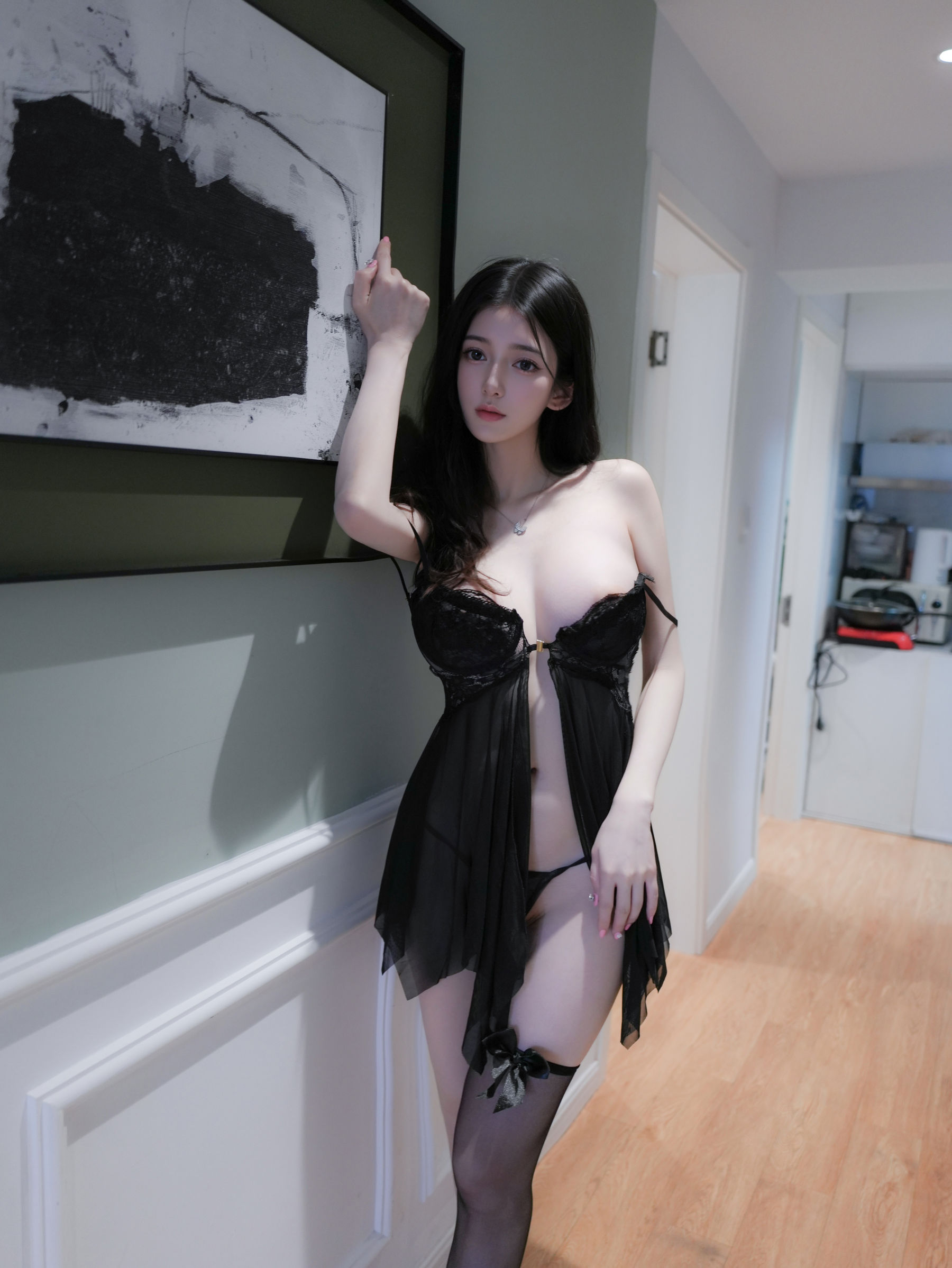 白小蝶 - 黑色睡裙/(86P)