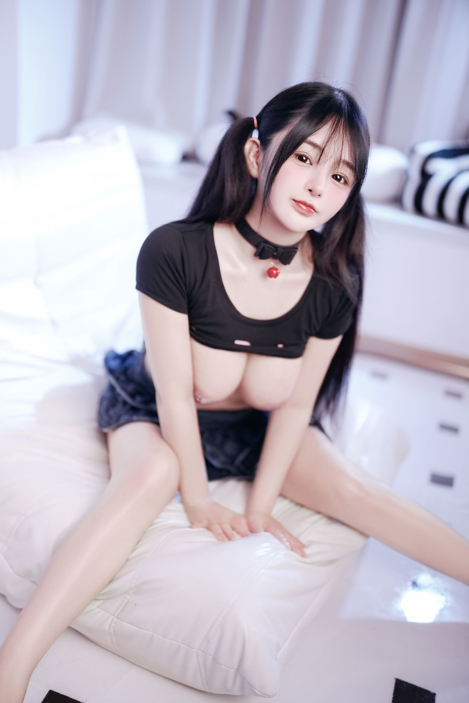 桜井宁宁 - 黑色上衣/(92P)