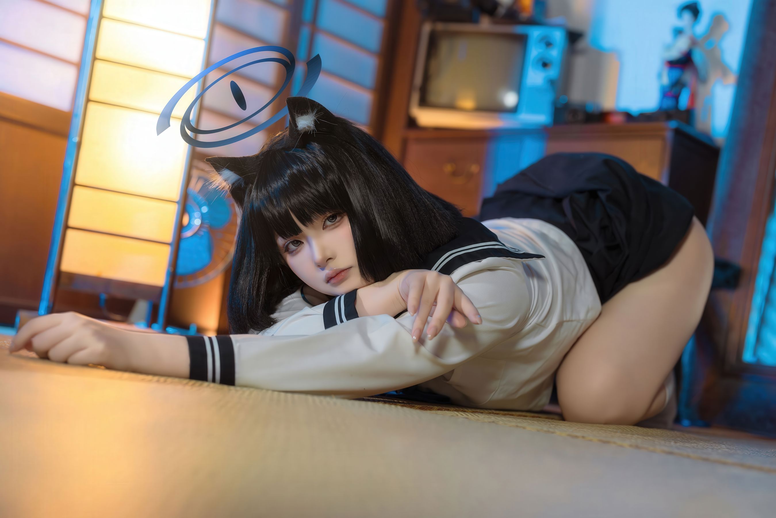 屿鱼 - 蔚蓝档案 桐生桔梗/(53P)