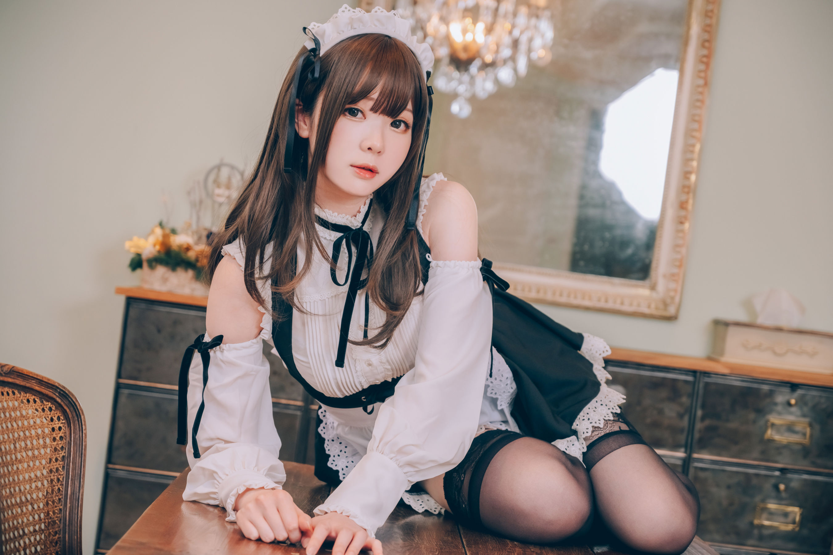 微博妹纸 霜月shimo - 女仆图鉴2/(115P)