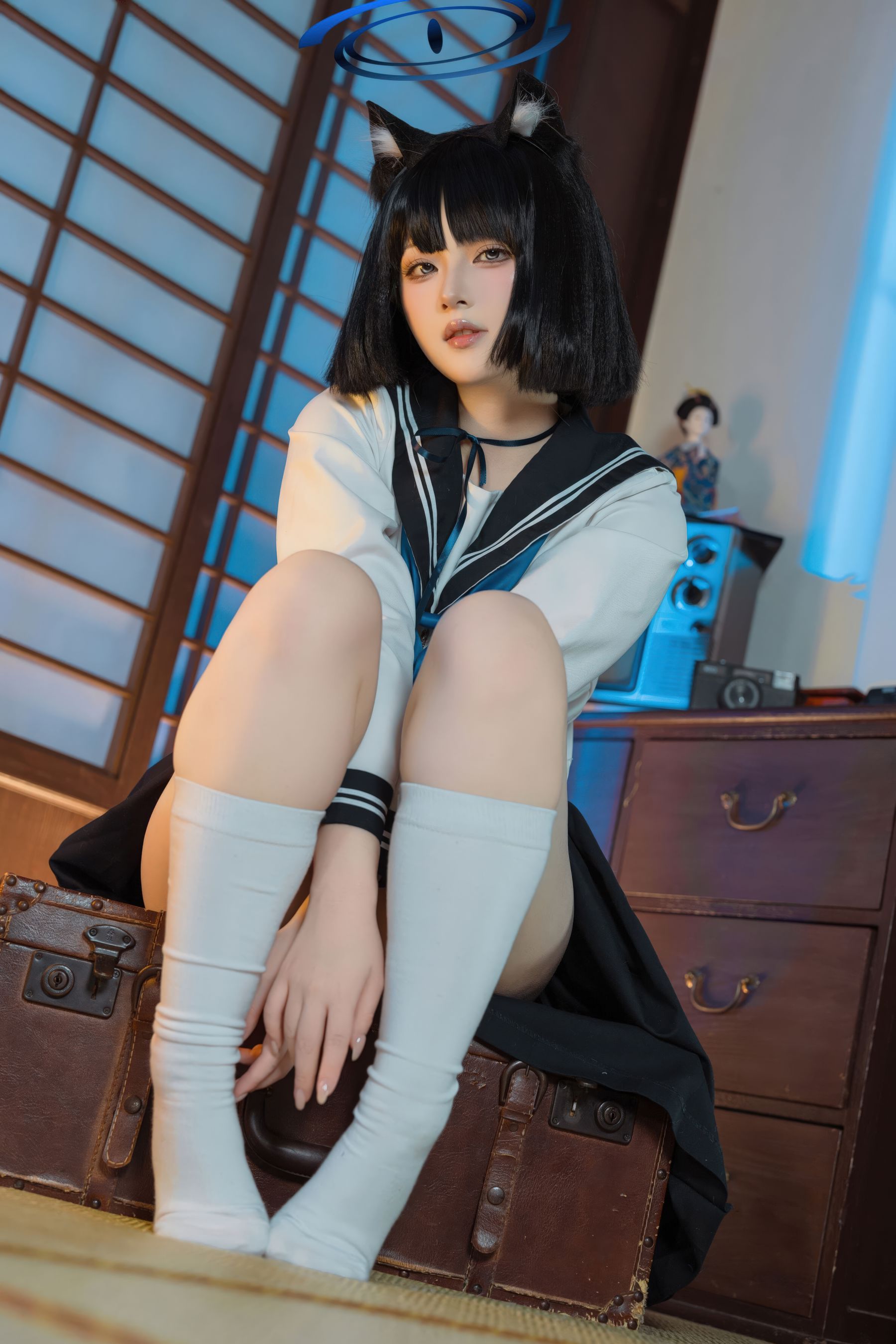 屿鱼 - 蔚蓝档案 桐生桔梗/(53P)