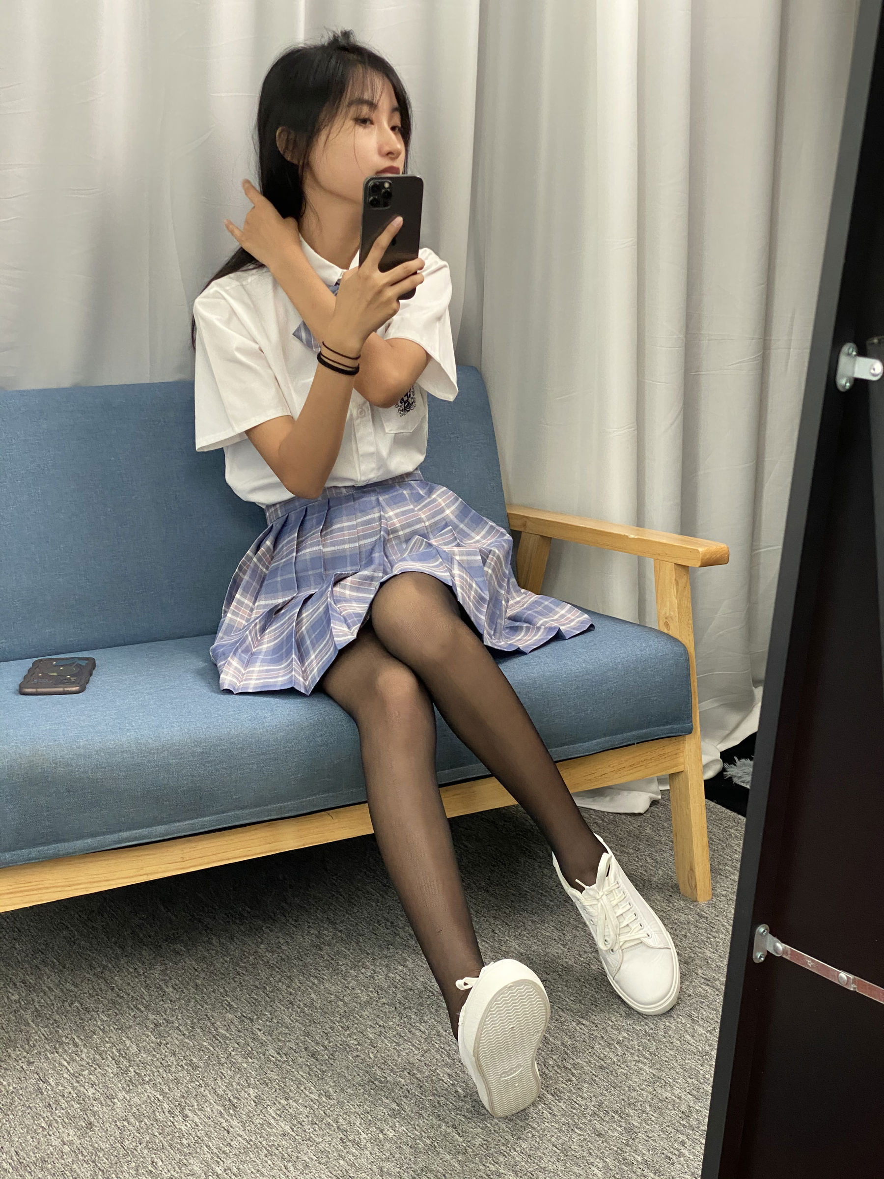 三禾摄影 No.063 JK套装 黑丝/(150P)