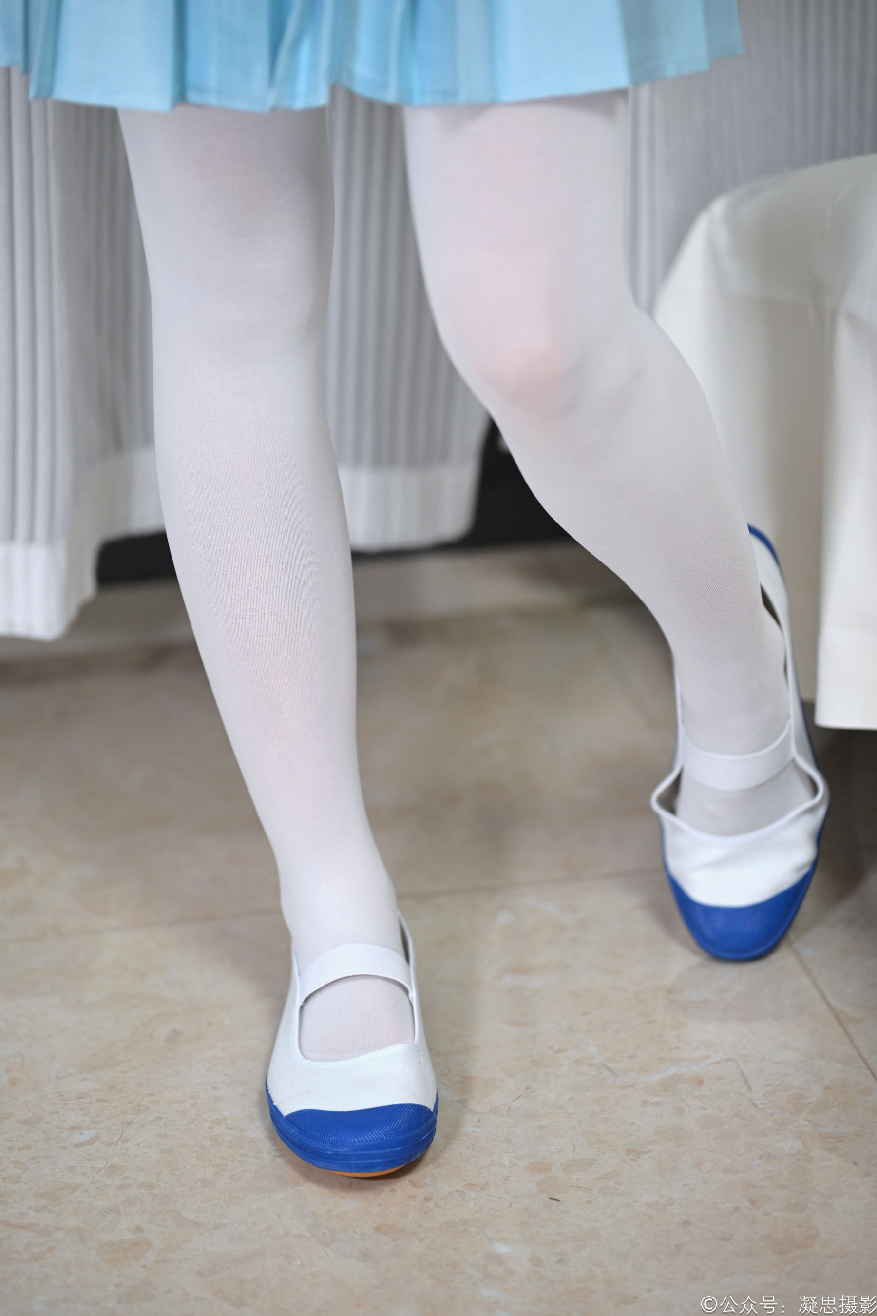 凝思摄影 No.053 沅沅 - jk制服、白丝、室内鞋/(140P)