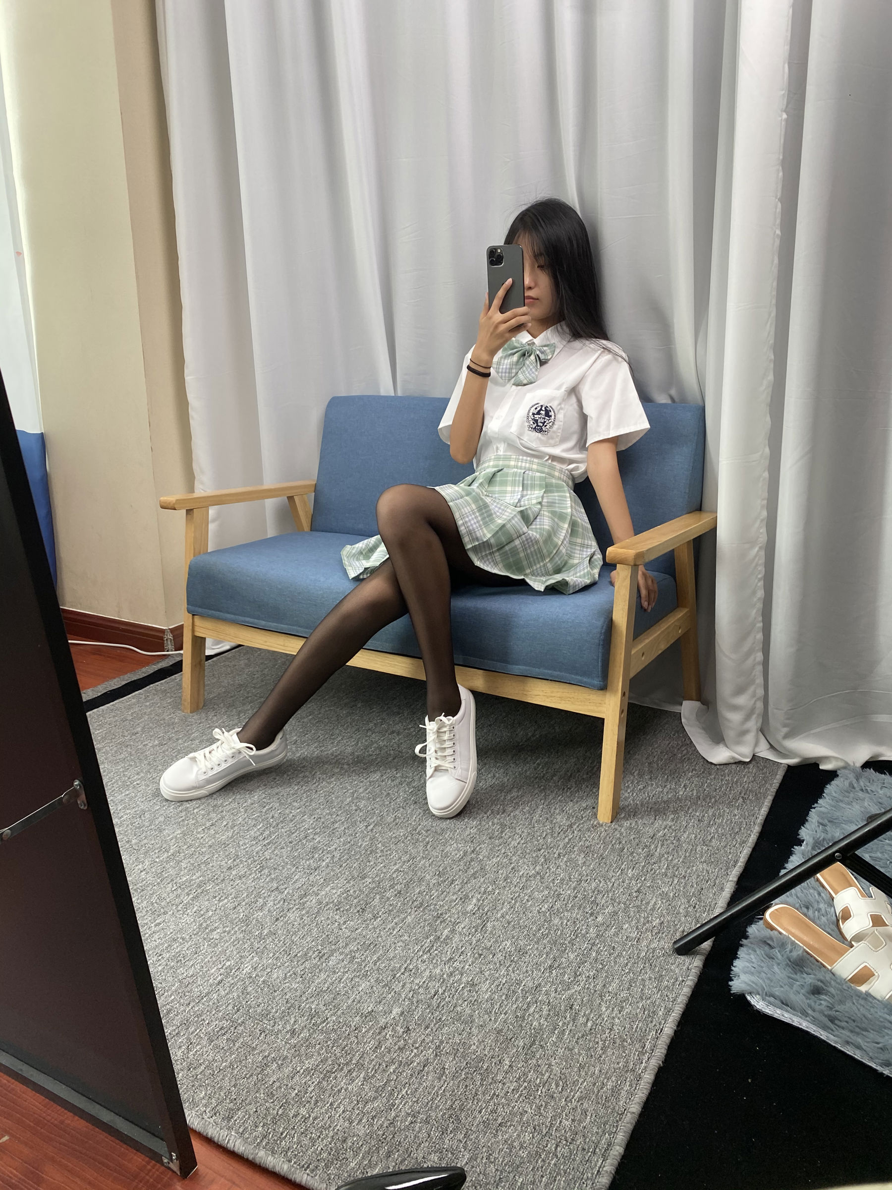 三禾摄影 No.063 JK套装 黑丝/(150P)