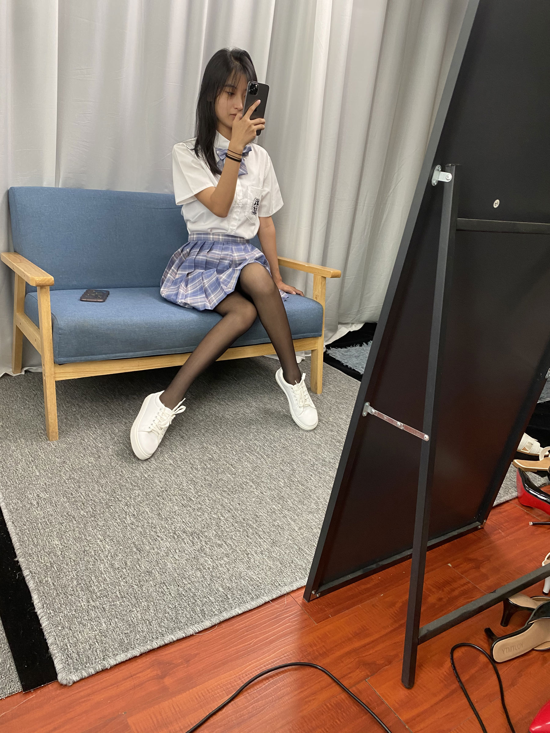 三禾摄影 No.063 JK套装 黑丝/(150P)