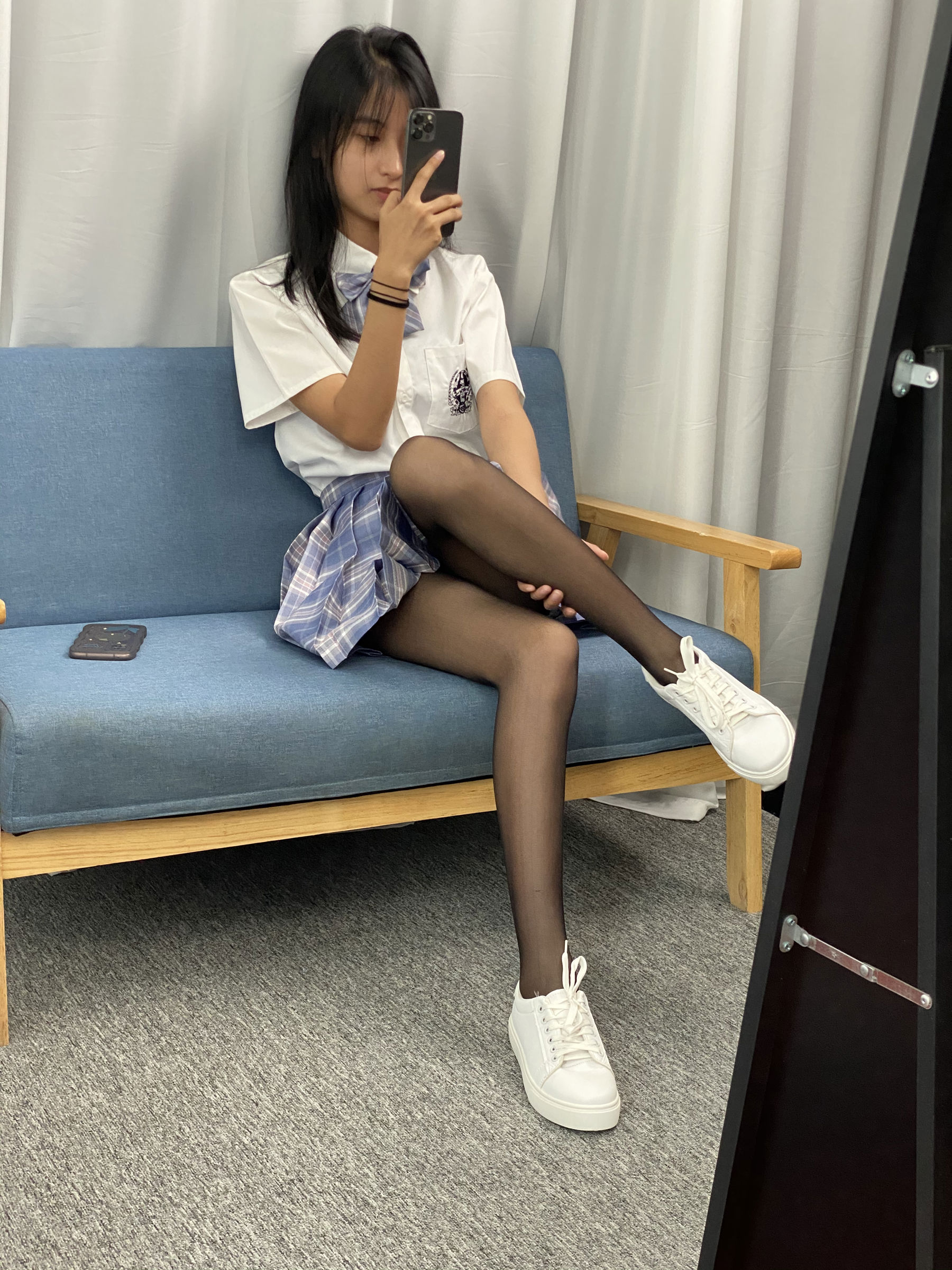 三禾摄影 No.063 JK套装 黑丝/(150P)