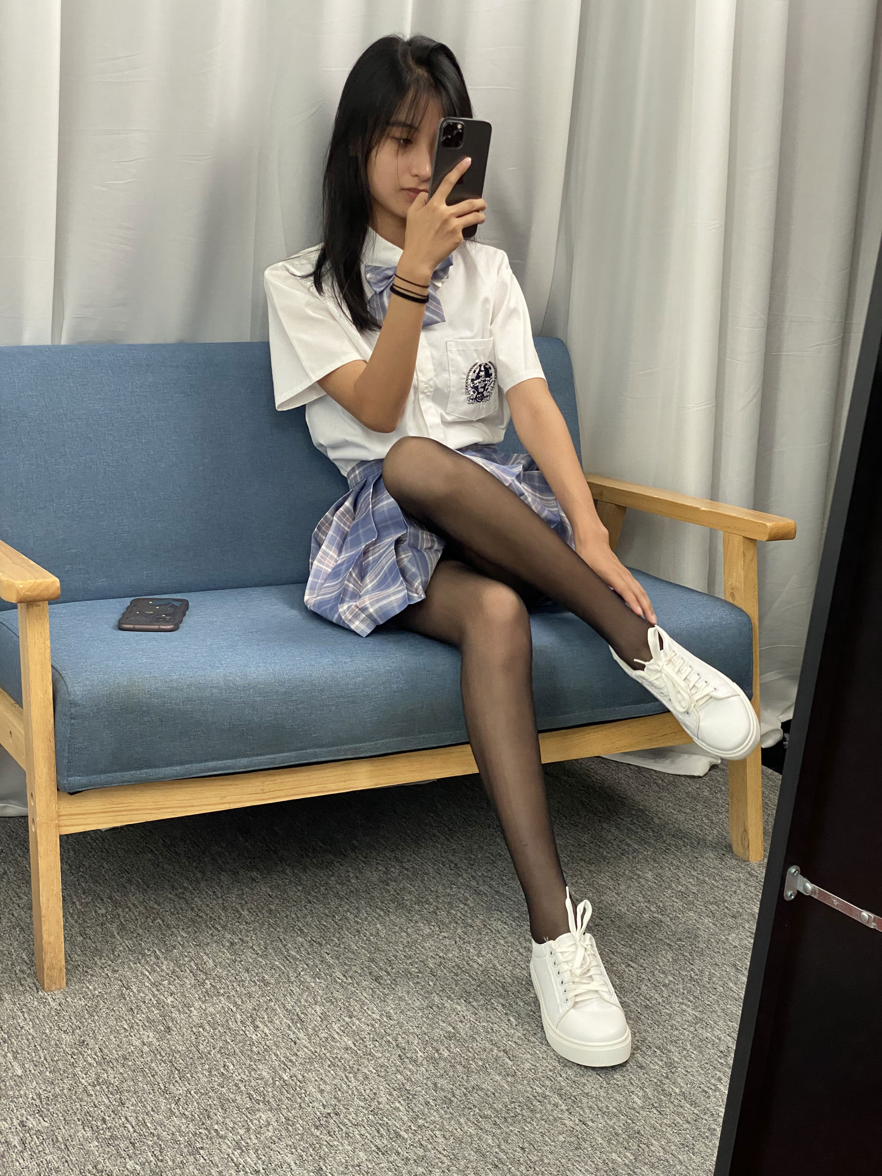 三禾摄影 No.063 JK套装 黑丝/(150P)