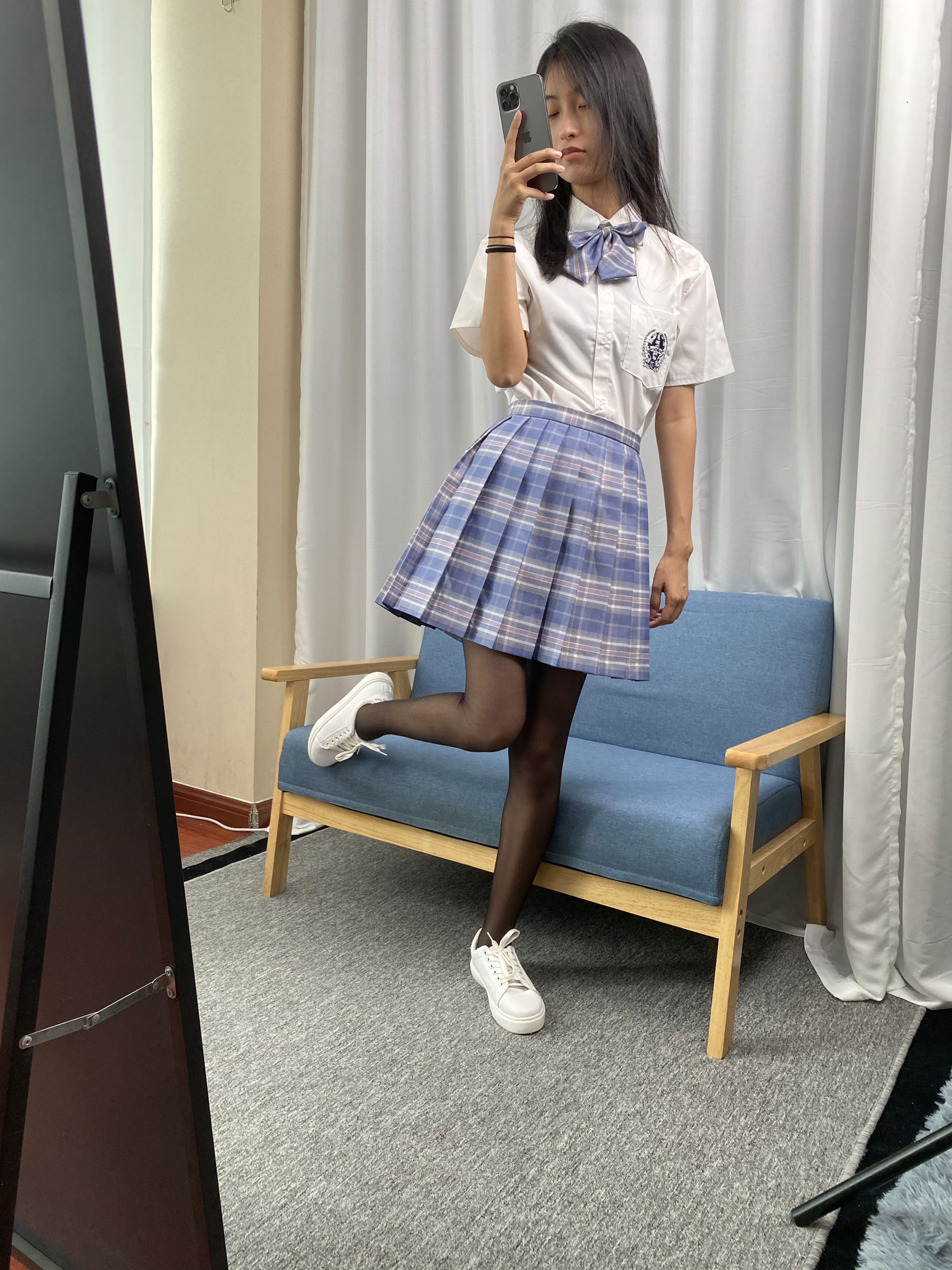 三禾摄影 No.063 JK套装 黑丝/(150P)