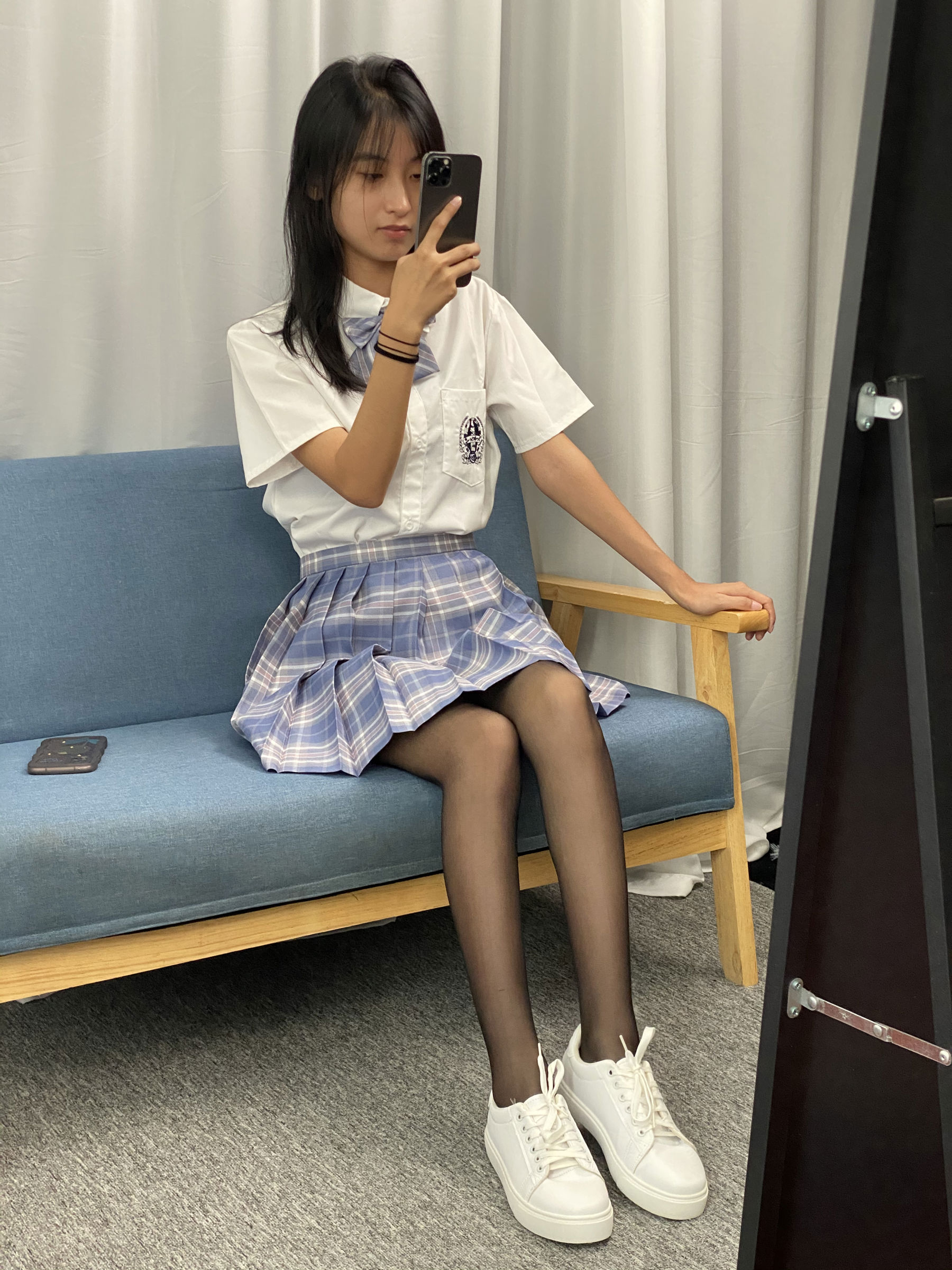 三禾摄影 No.063 JK套装 黑丝/(150P)